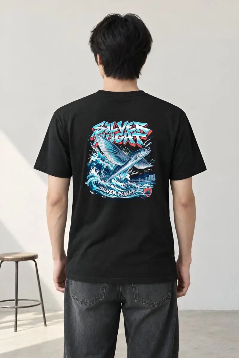 "Silver Flight Busan Open Water" Heavyweight Unisex Crewneck T-shirt