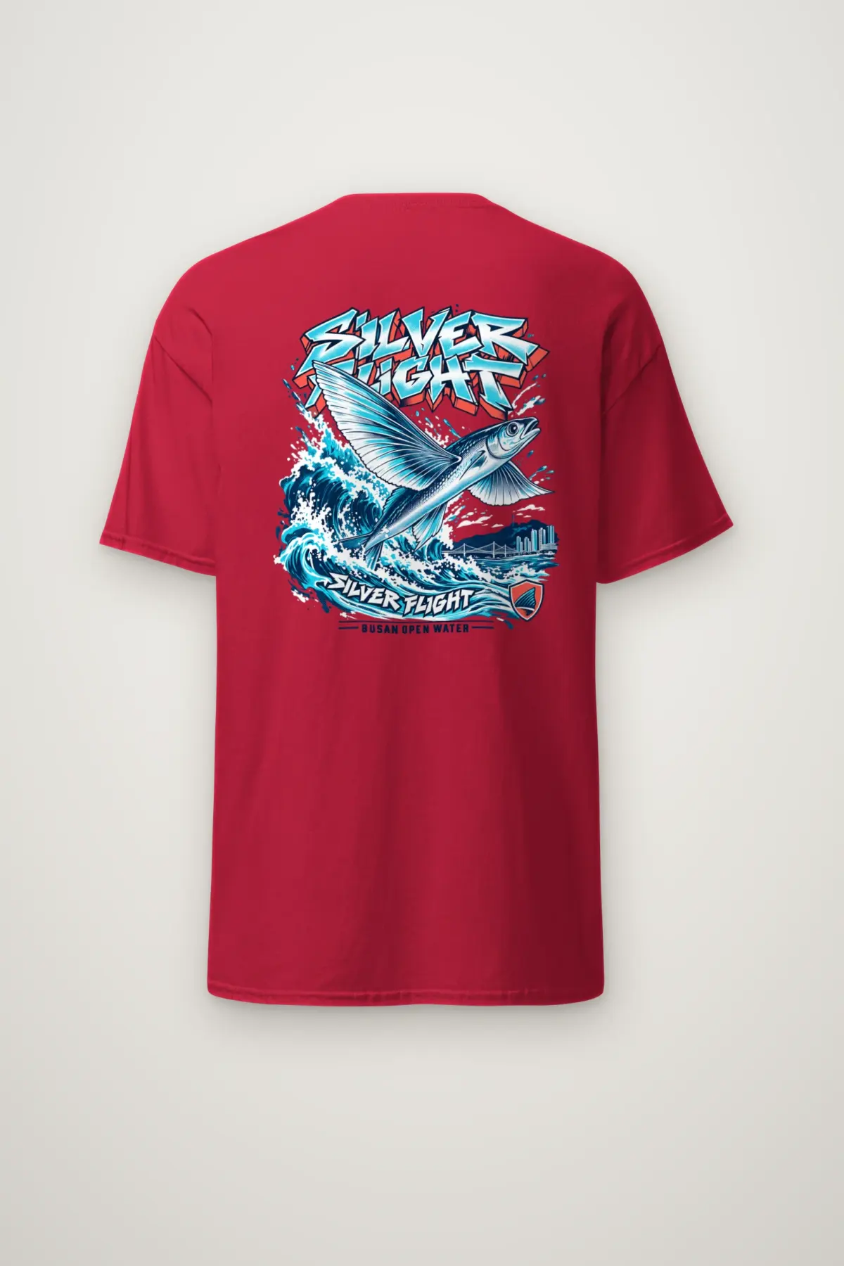 "Silver Flight Busan Open Water" Heavyweight Unisex Crewneck T-shirt