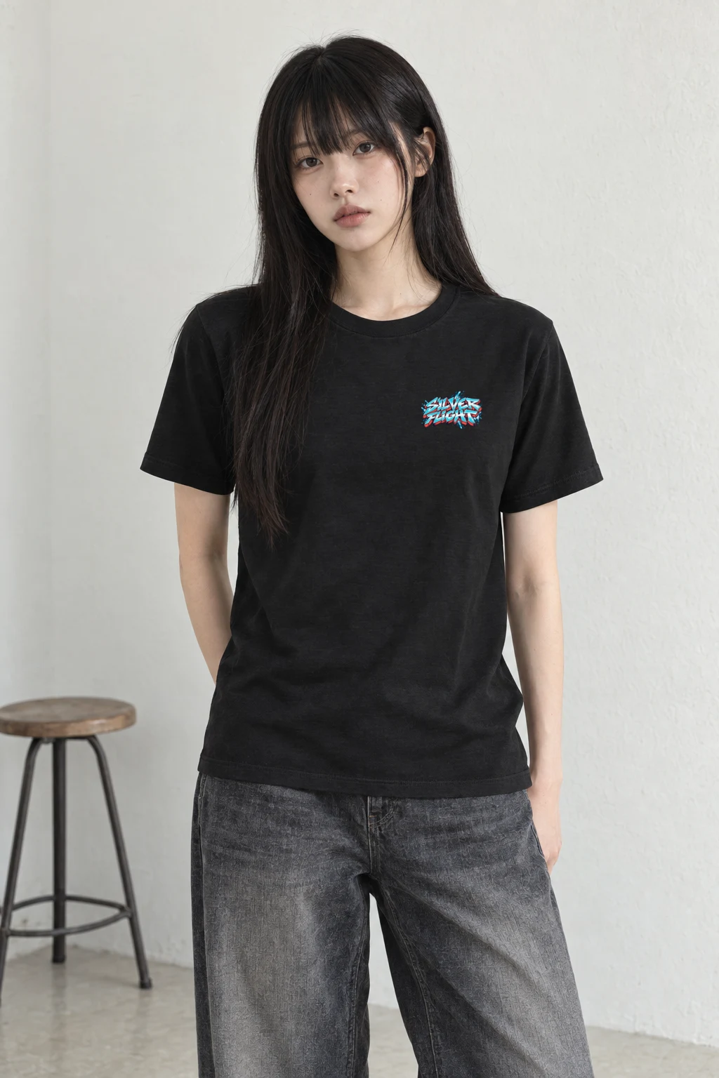 "Silver Flight Busan Open Water" Heavyweight Unisex Crewneck T-shirt