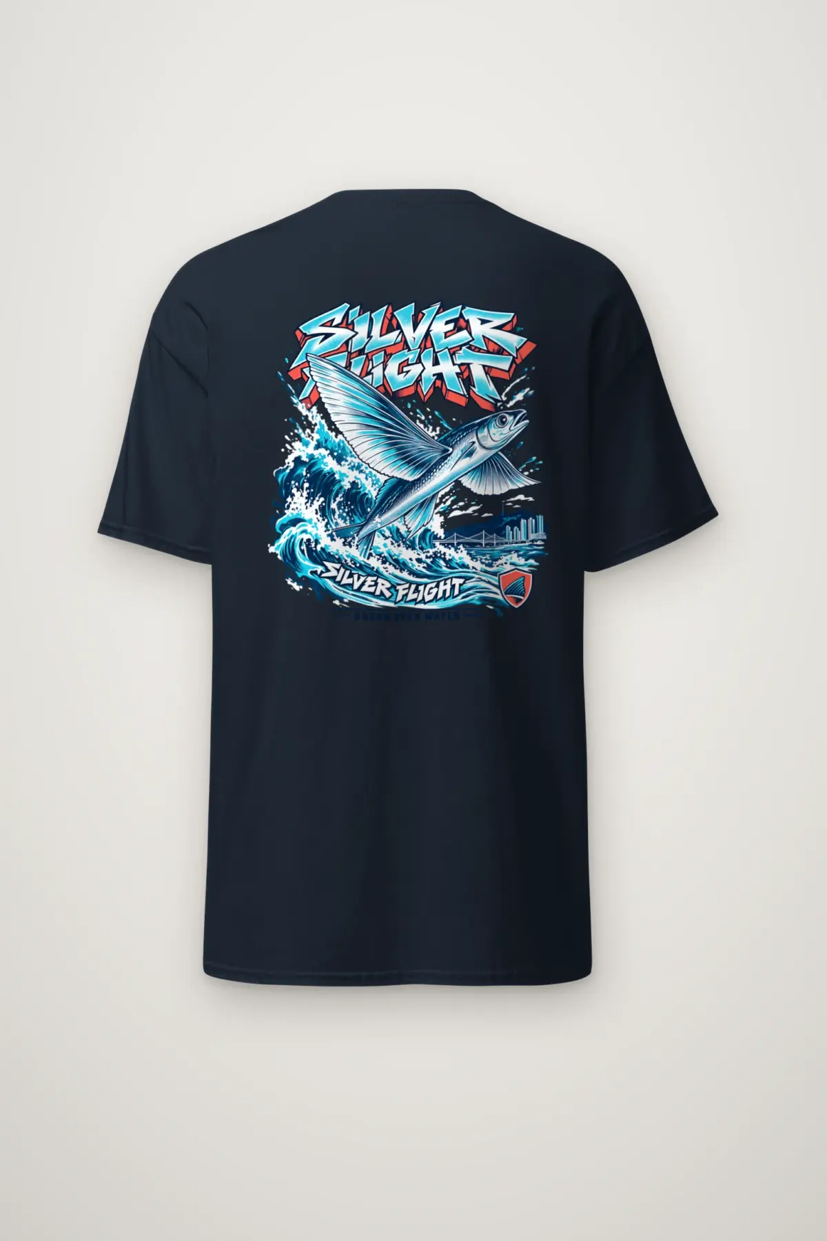 "Silver Flight Busan Open Water" Heavyweight Unisex Crewneck T-shirt