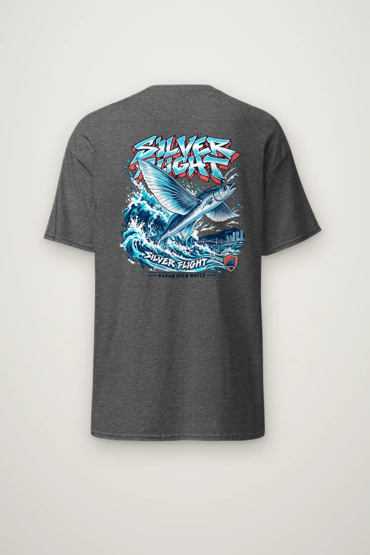 "Silver Flight Busan Open Water" Heavyweight Unisex Crewneck T-shirt