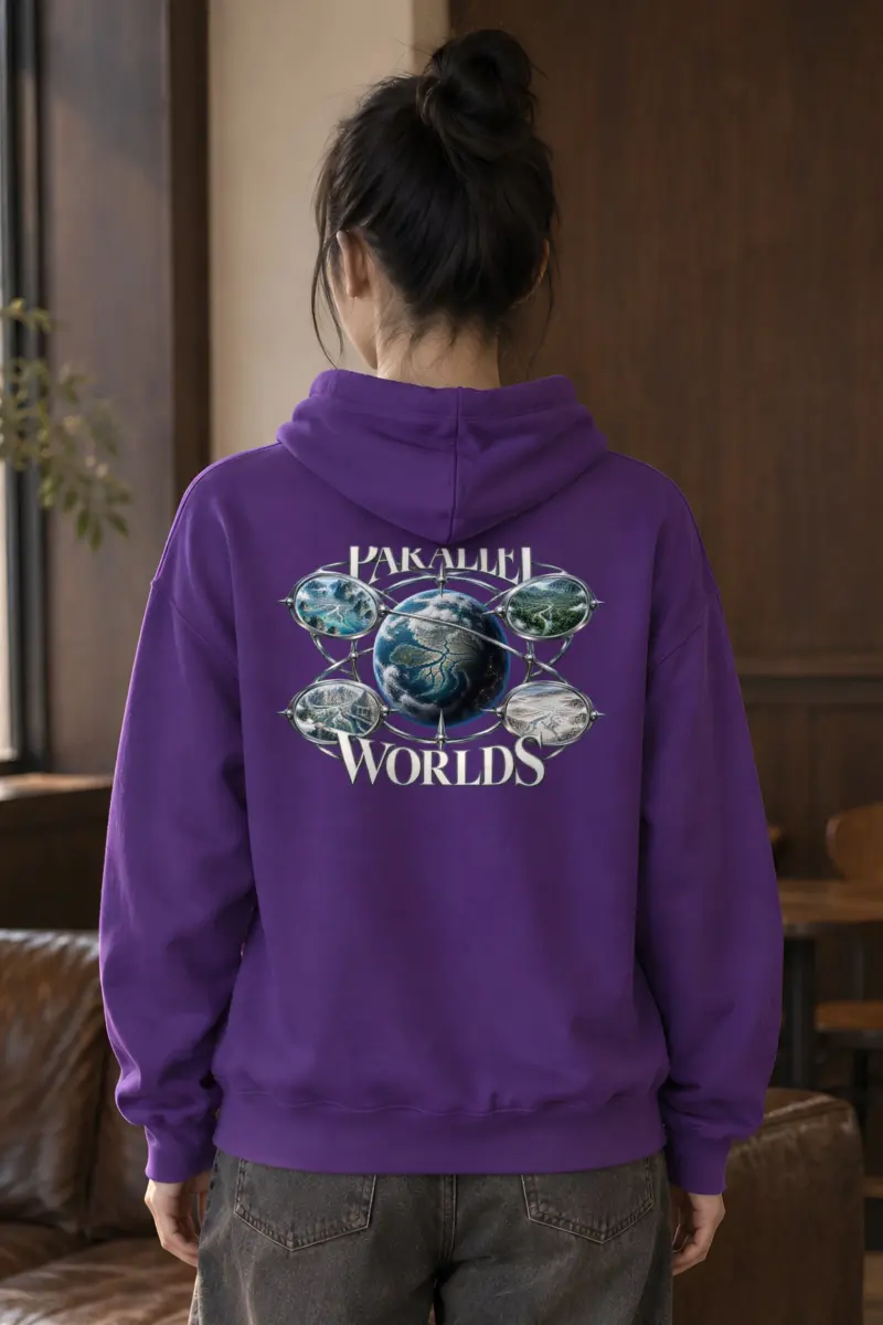 "Silver Ring Worlds" Heavy Blend Unisex Pullover Hoodie