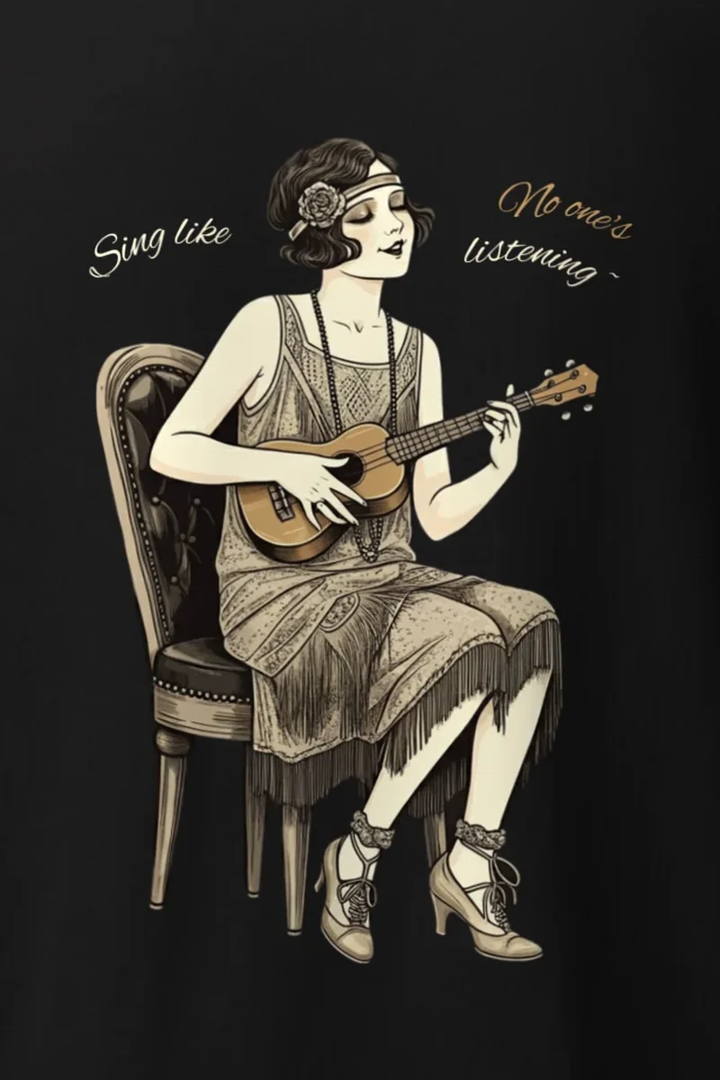 "Sing Like No One’s Listening" Heavyweight Unisex Crewneck T-shirt