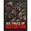 "Six Faces of Distortion" Premium Wooden Framed Poster