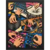 "Six Hands After Midnight" Premium Wooden Framed Poster