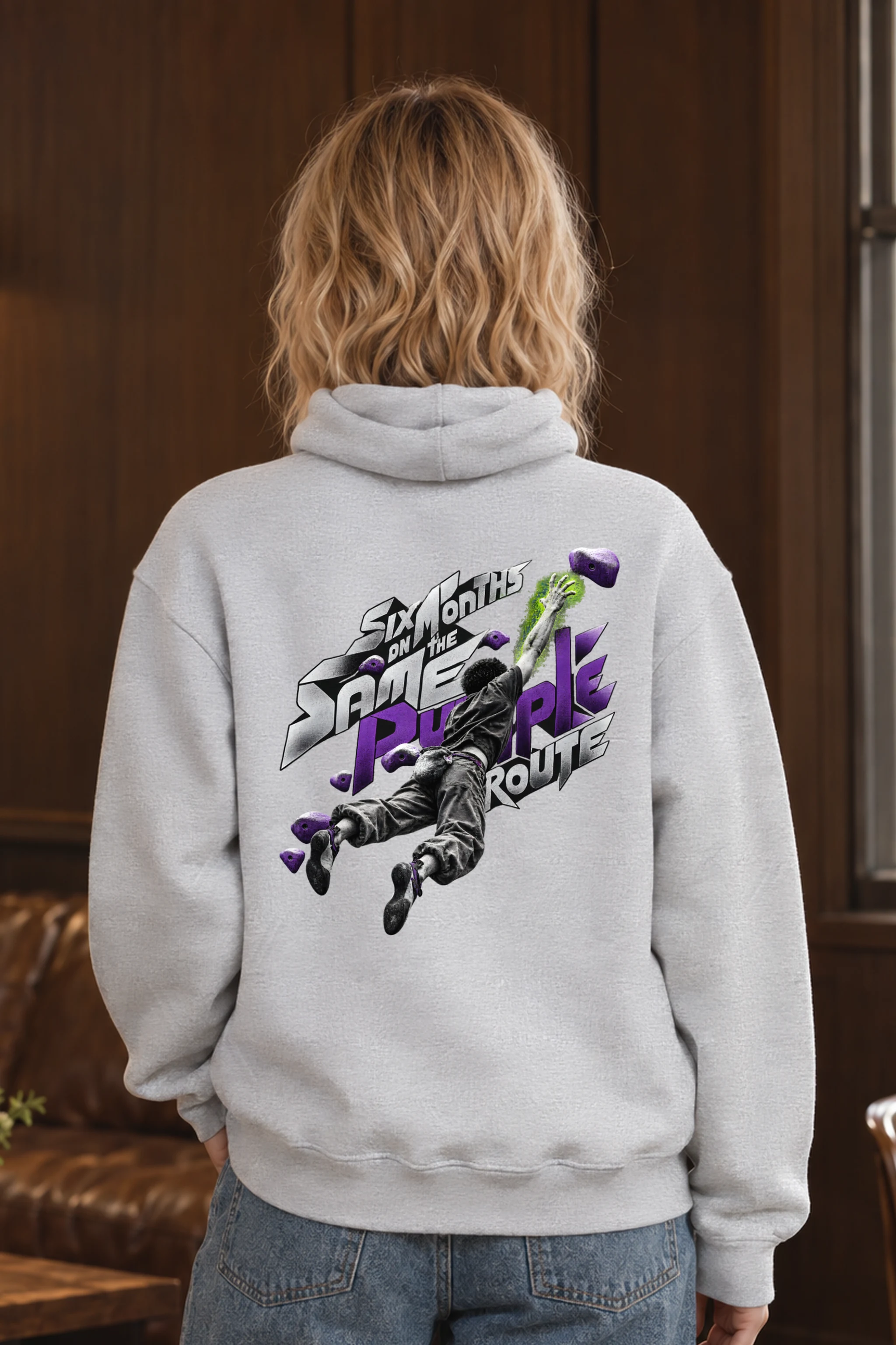 "Six Months on the Same Purple Route" Heavy Blend Unisex Pullover Hoodie