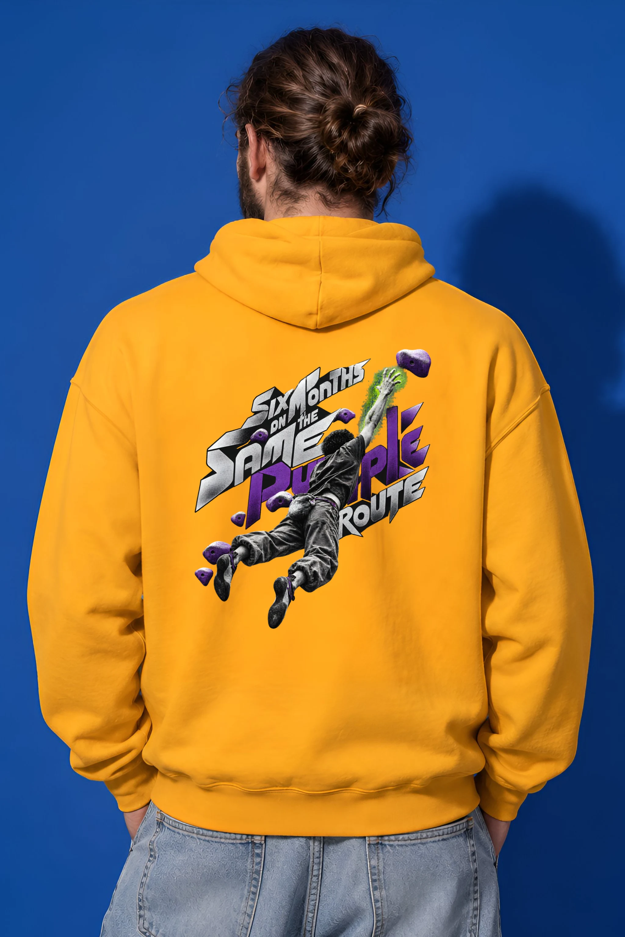 "Six Months on the Same Purple Route" Heavy Blend Unisex Pullover Hoodie