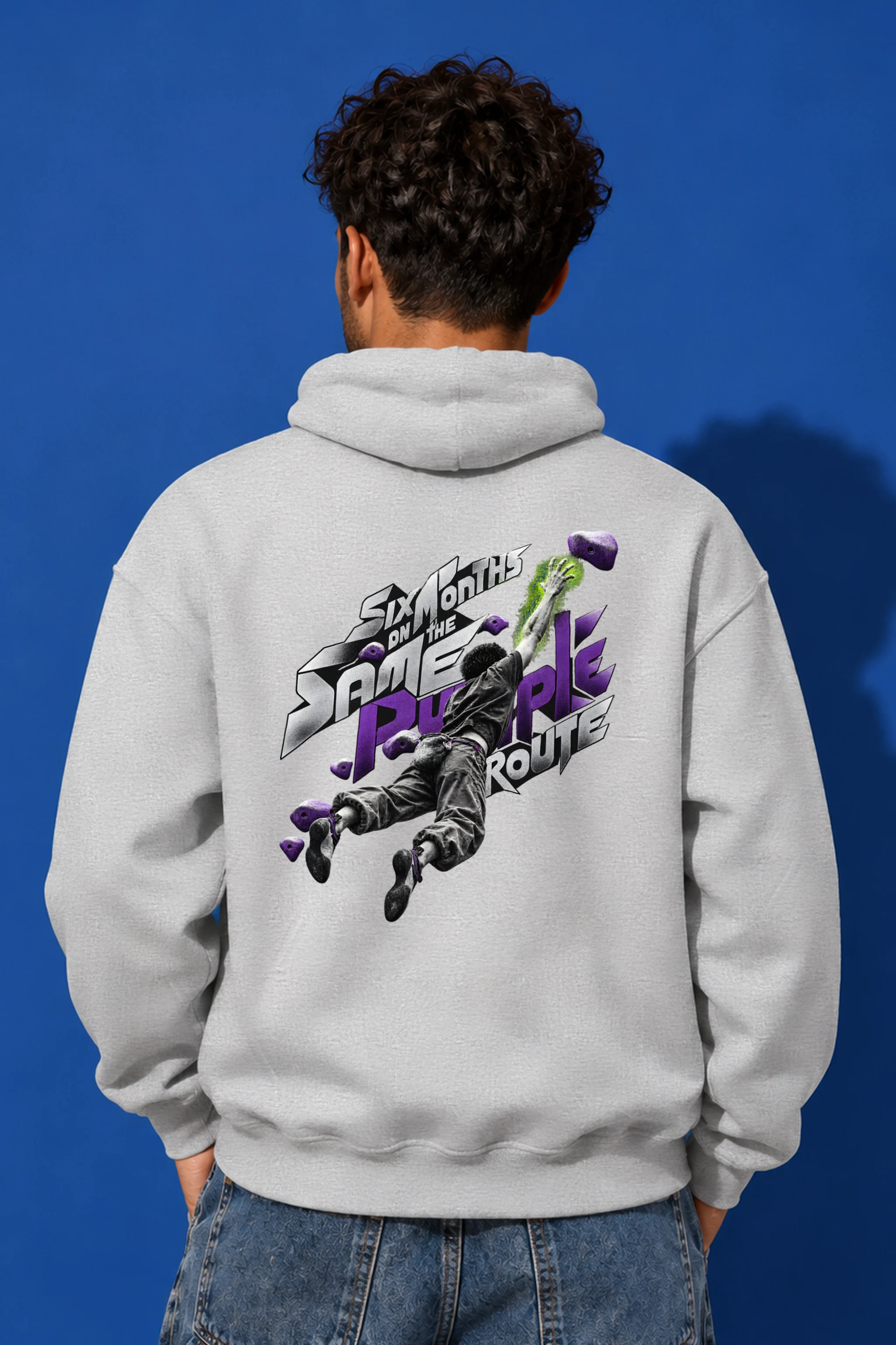 "Six Months on the Same Purple Route" Heavy Blend Unisex Pullover Hoodie