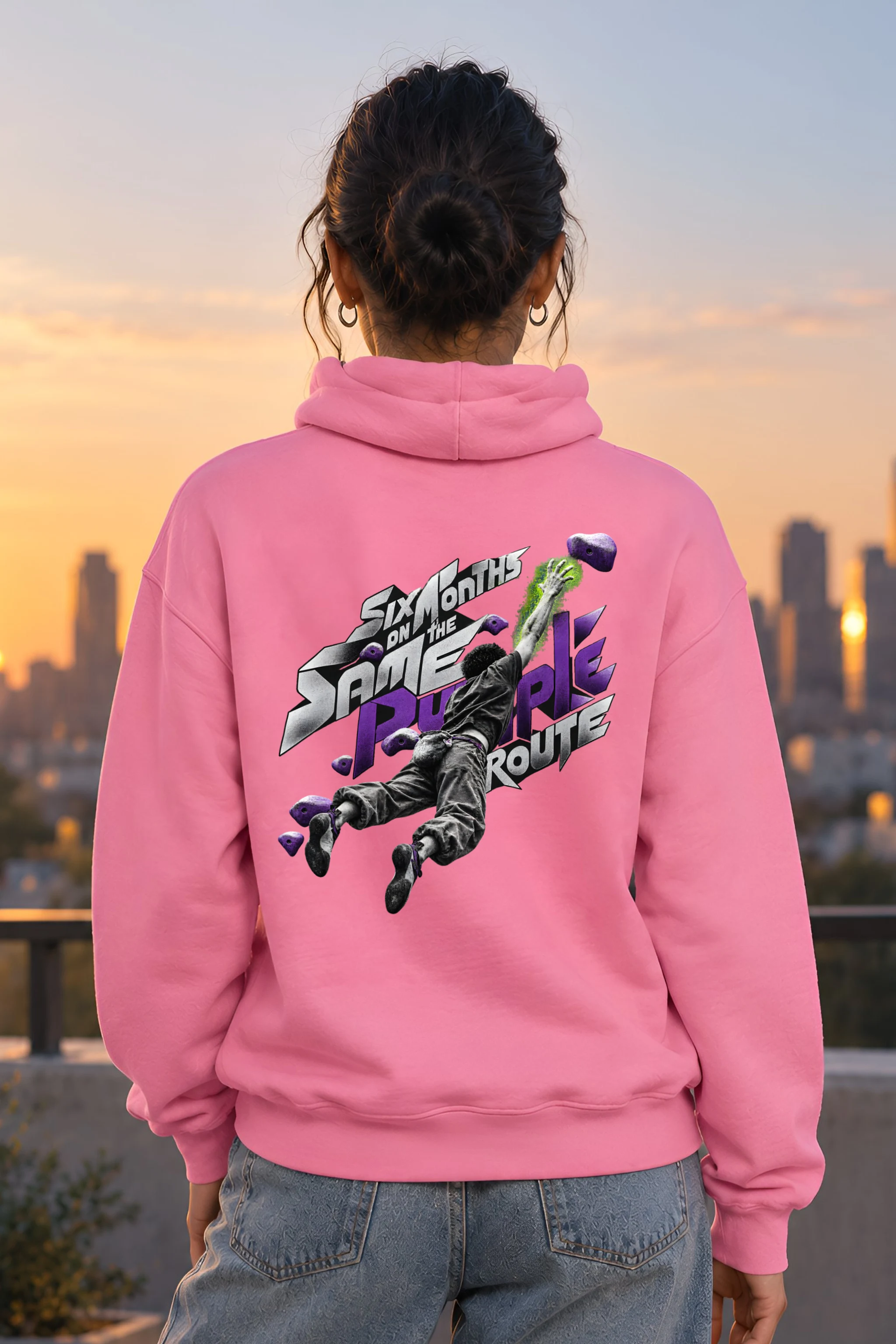 "Six Months on the Same Purple Route" Heavy Blend Unisex Pullover Hoodie