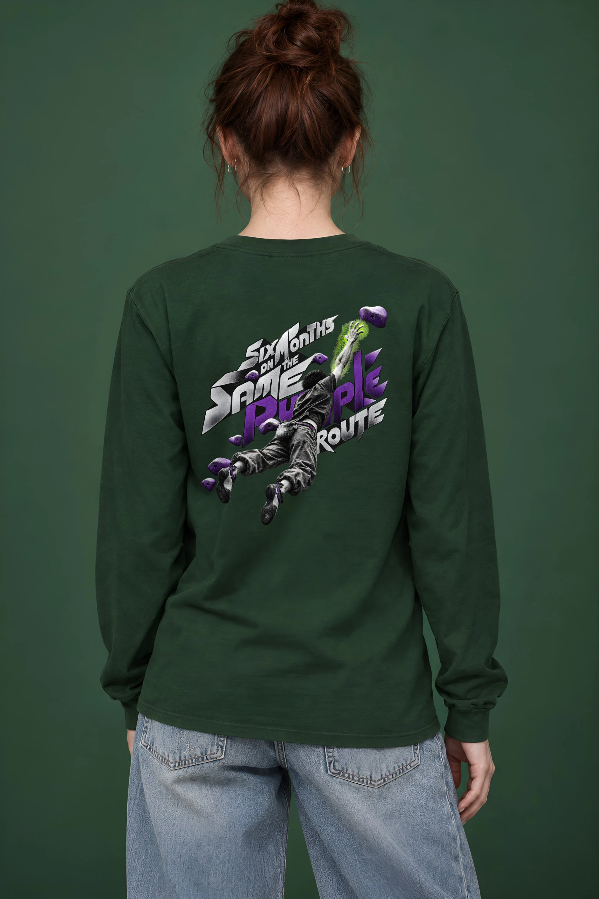 "Six Months on the Same Purple Route" Unisex Longsleeve T-shirt