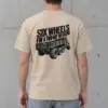 "Six Wheels for a Two-Day Weekend" Heavyweight Unisex Crewneck T-shirt