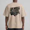"Six Wheels for a Two-Day Weekend" Men's Oversized Heavyweight Crewneck T-Shirt