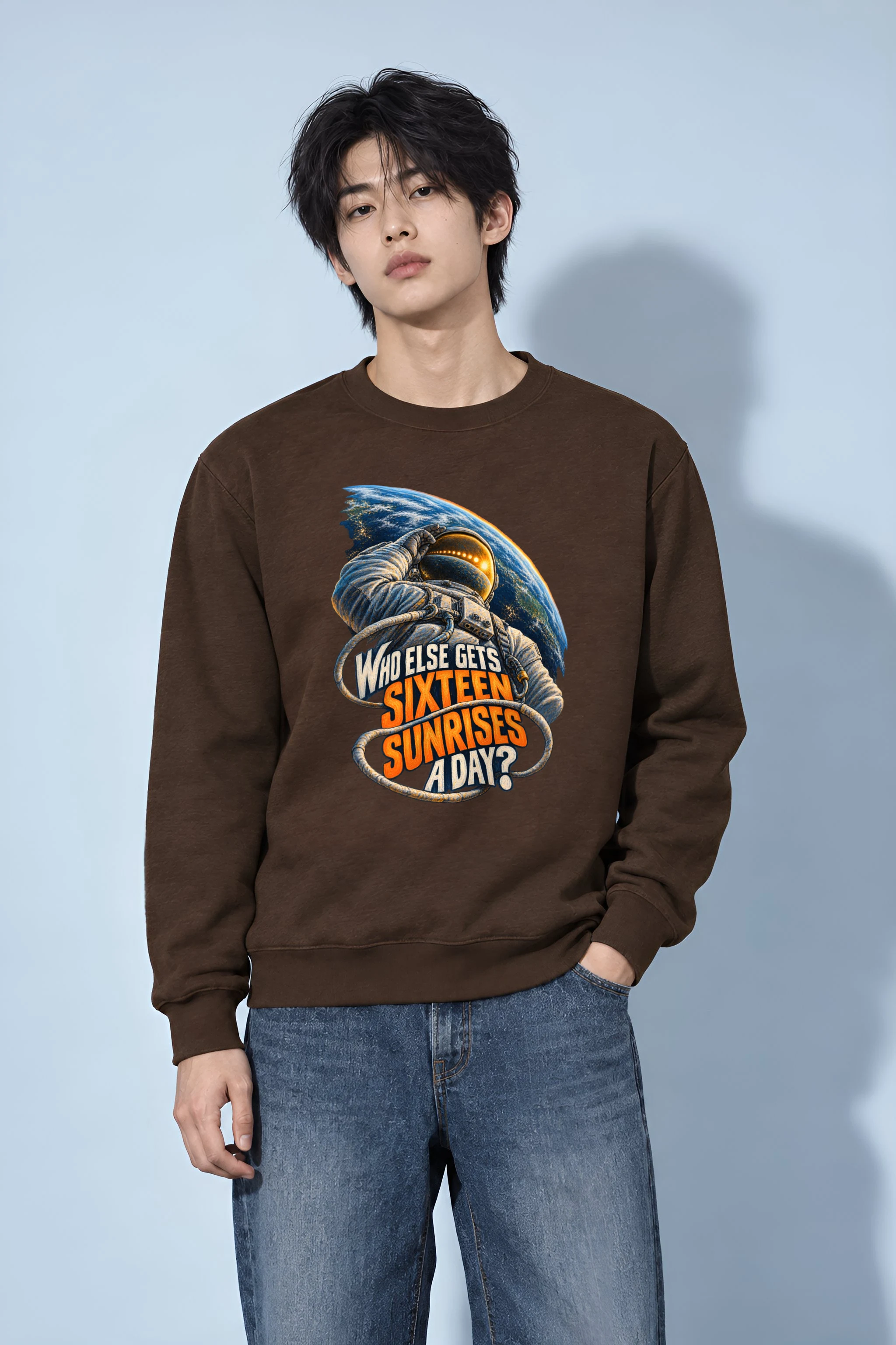 "Sixteen Sunrises" Unisex Crewneck Sweatshirt