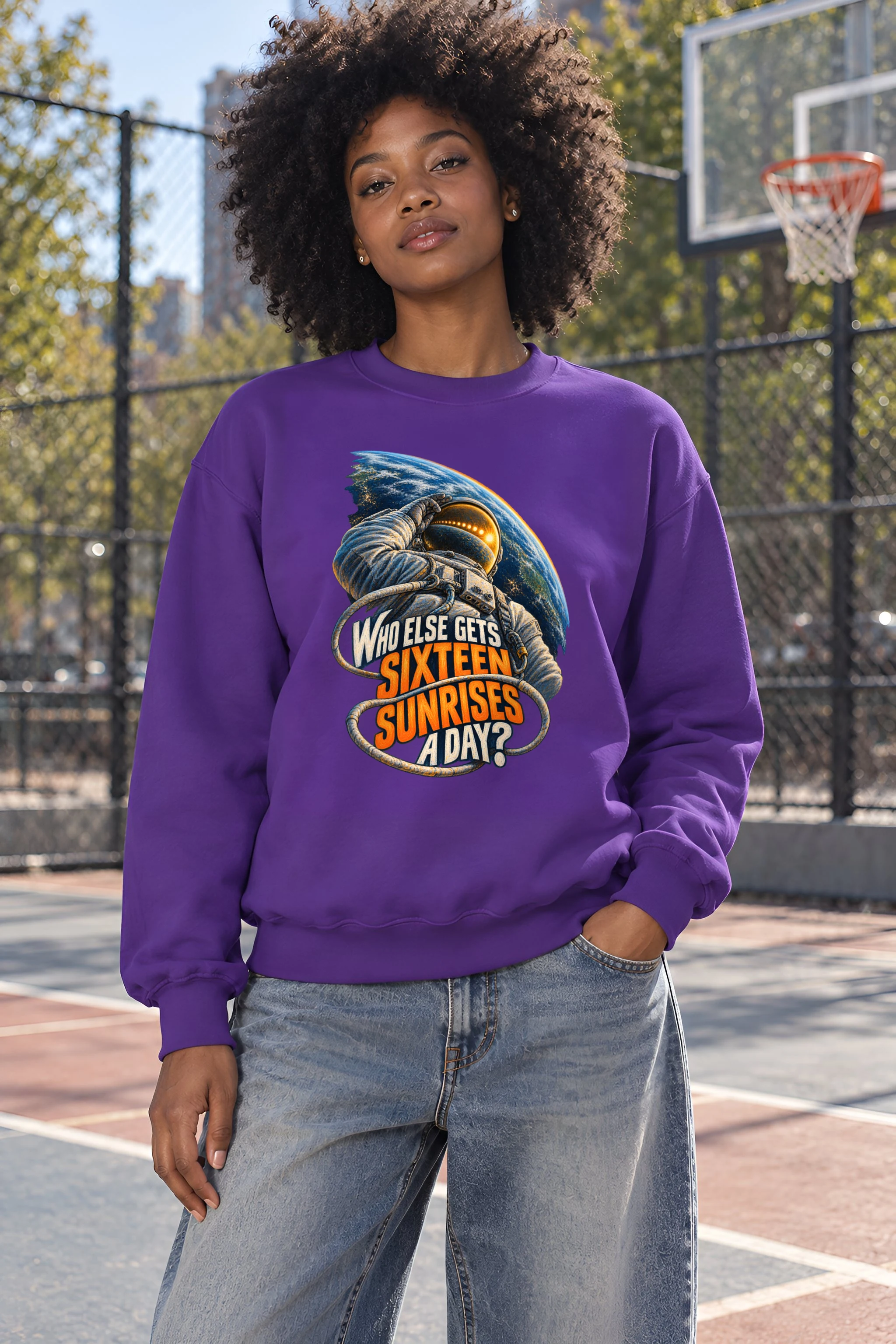"Sixteen Sunrises" Unisex Crewneck Sweatshirt