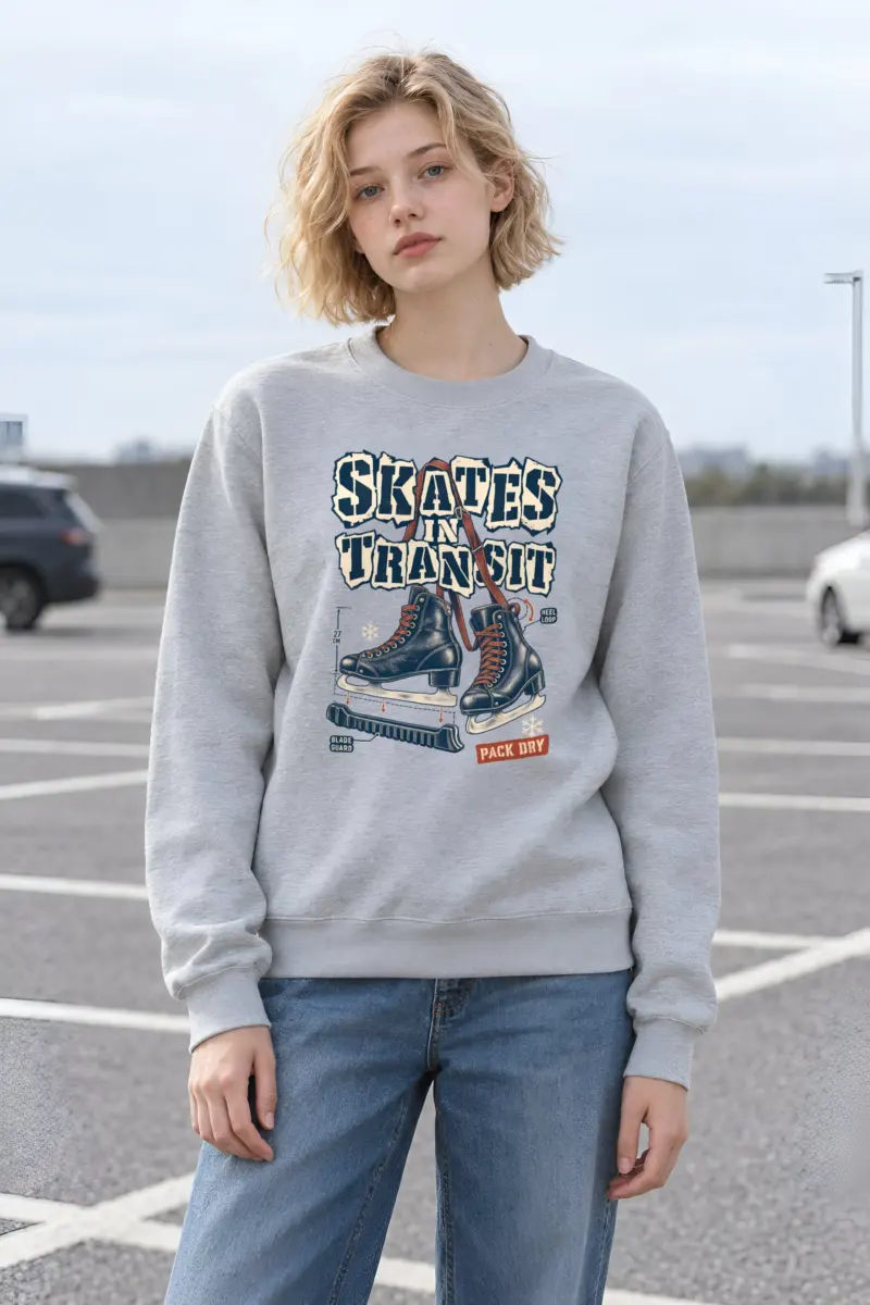 "Skates in Transit" Heavy Blend Unisex Crewneck Sweatshirt