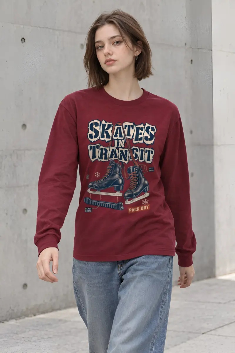 "Skates In Transit" Unisex Longsleeve T-shirt