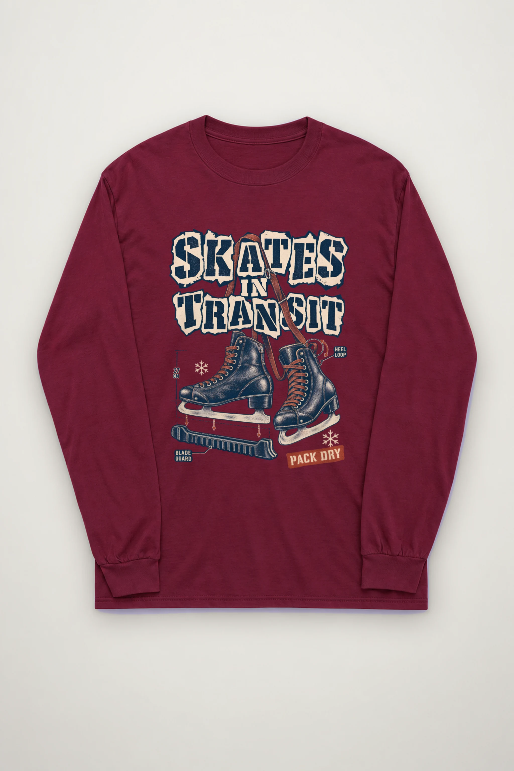 "Skates In Transit" Unisex Longsleeve T-shirt