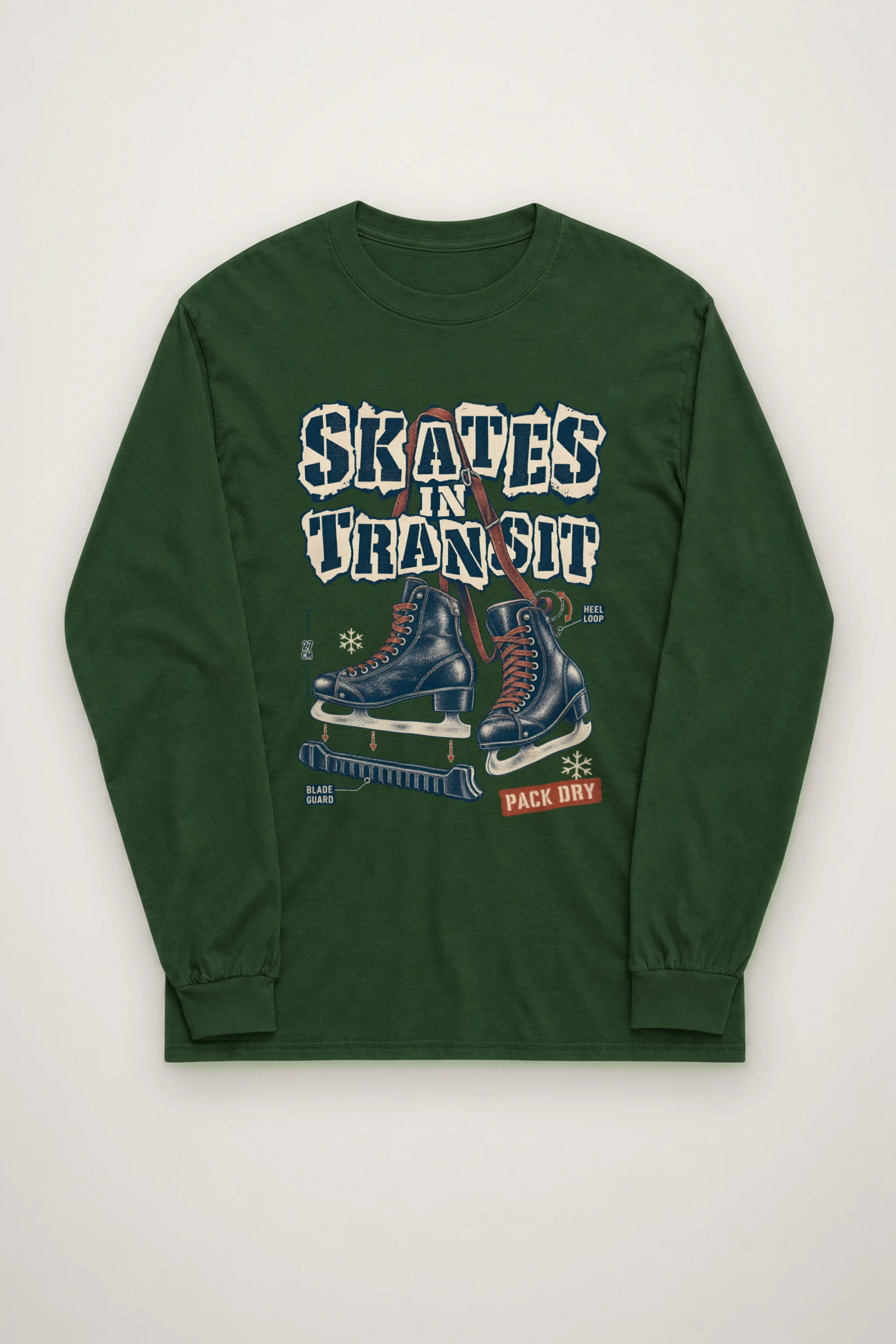 "Skates In Transit" Unisex Longsleeve T-shirt