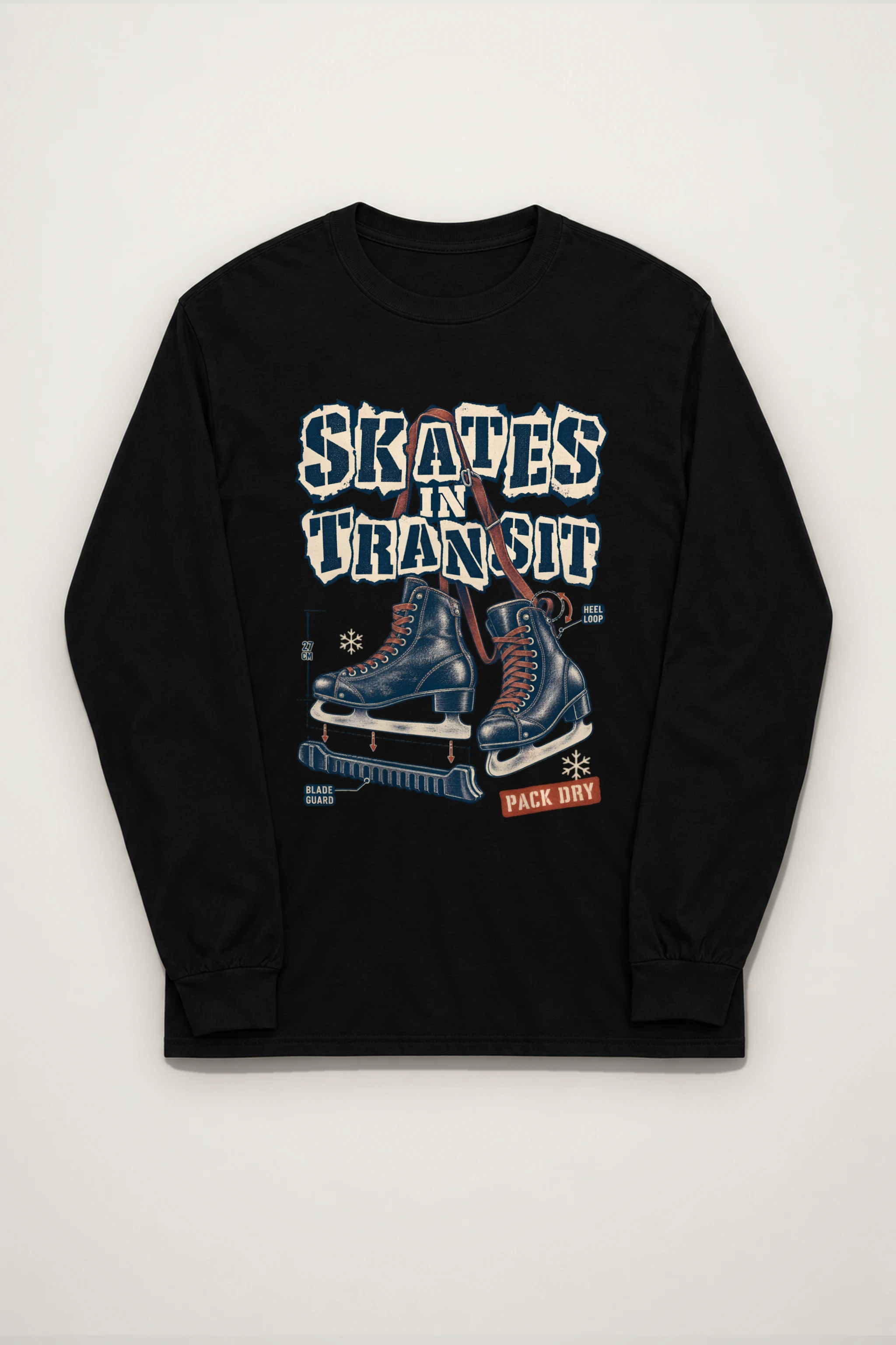 "Skates In Transit" Unisex Longsleeve T-shirt