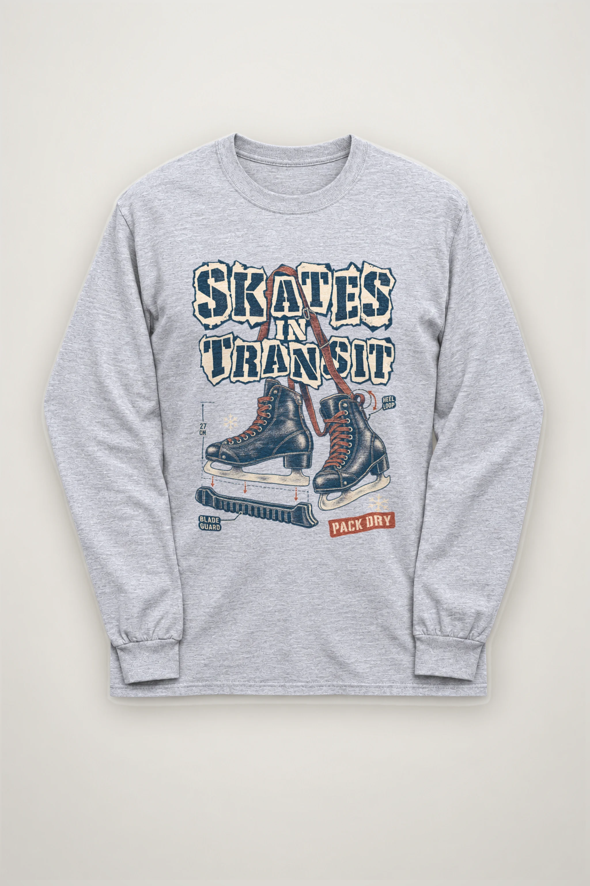 "Skates In Transit" Unisex Longsleeve T-shirt