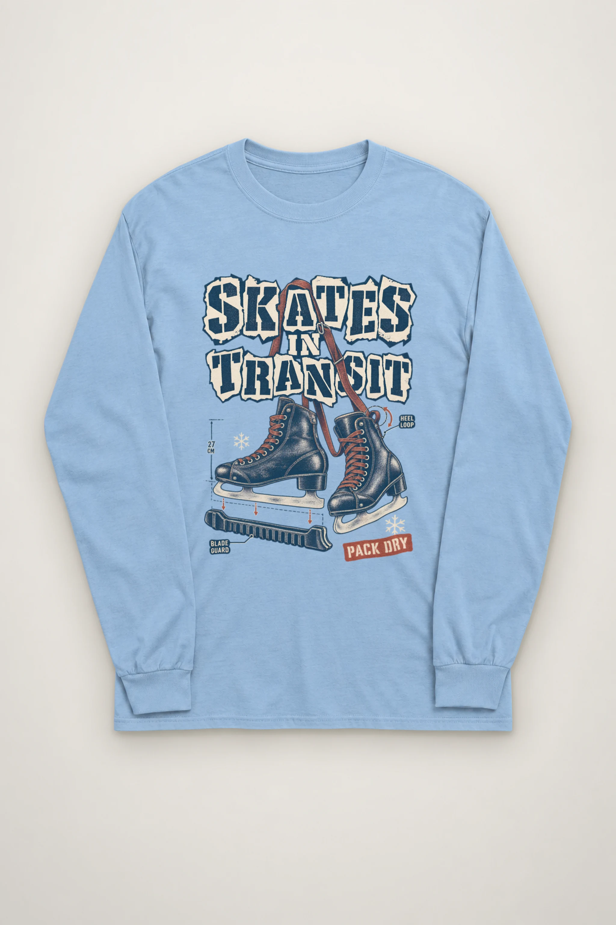 "Skates In Transit" Unisex Longsleeve T-shirt