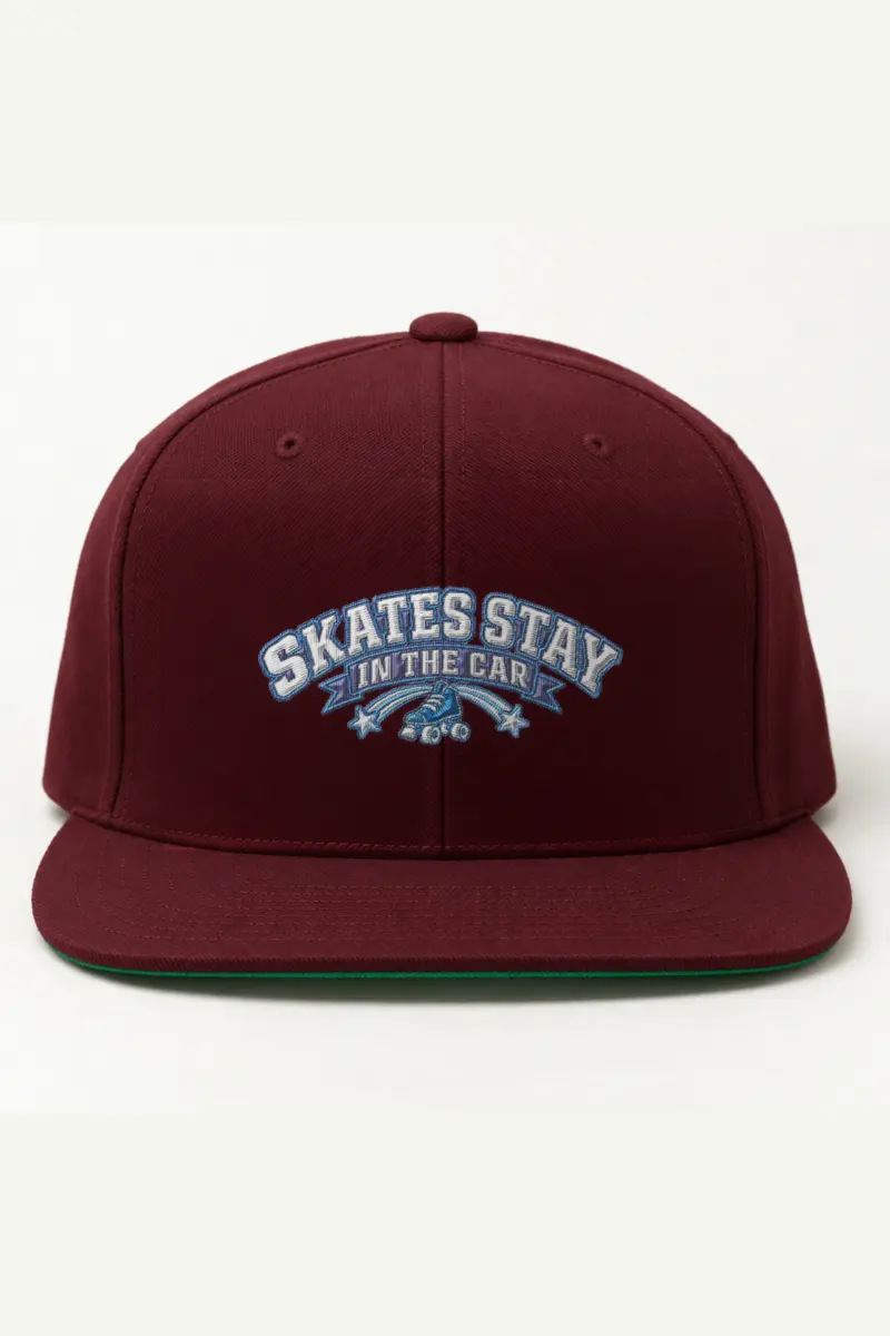 "Skates Stay in the Car" Classic Snapback · Embroidered
