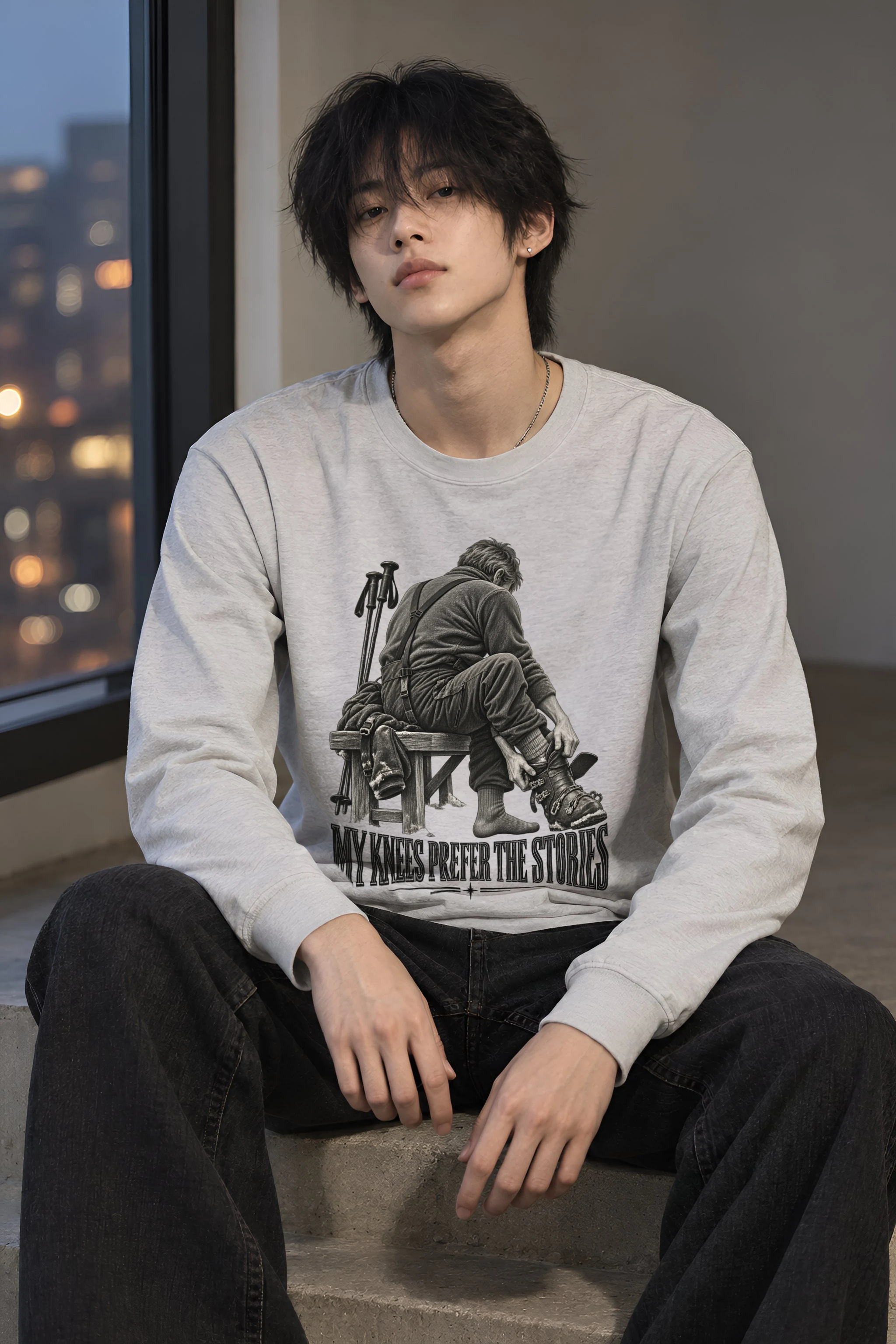 "Ski Boot Buckles" Unisex Longsleeve T-shirt