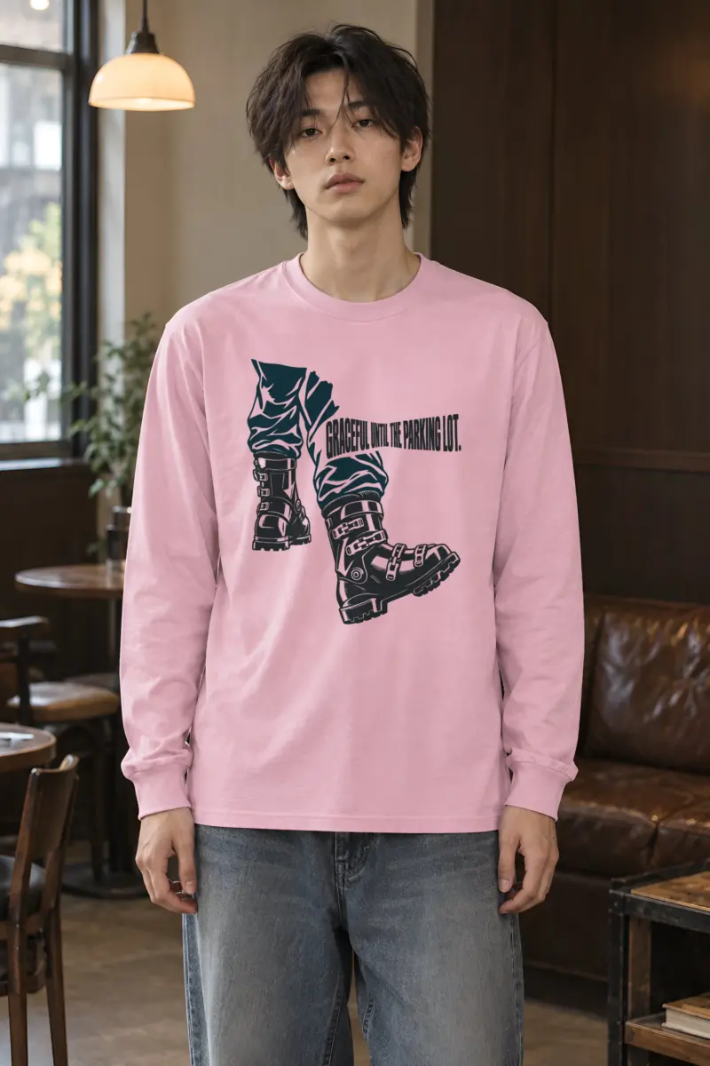 “Ski Boot Stride” Unisex Longsleeve T-shirt