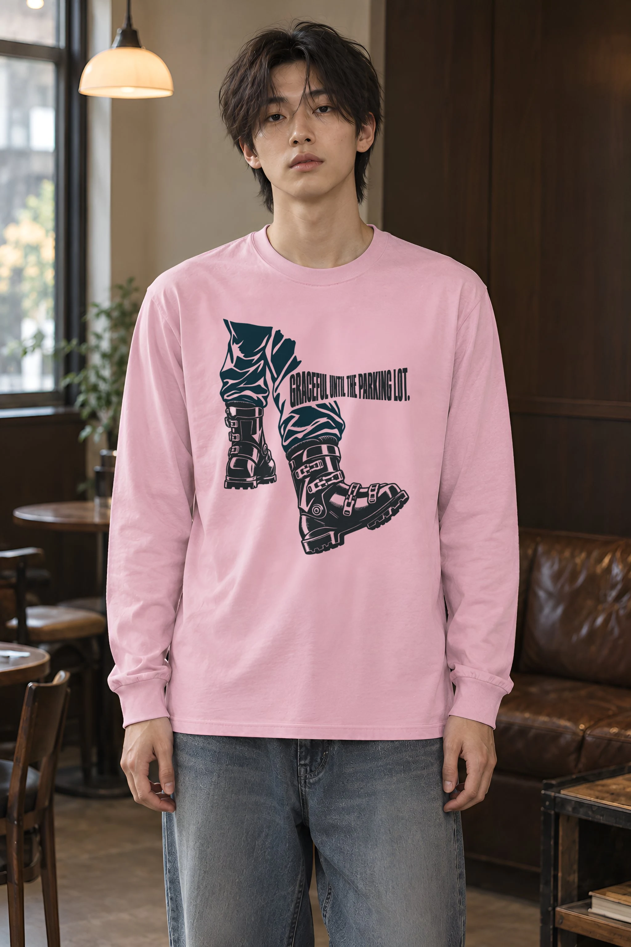 "Ski Boot Stride" Unisex Longsleeve T-shirt