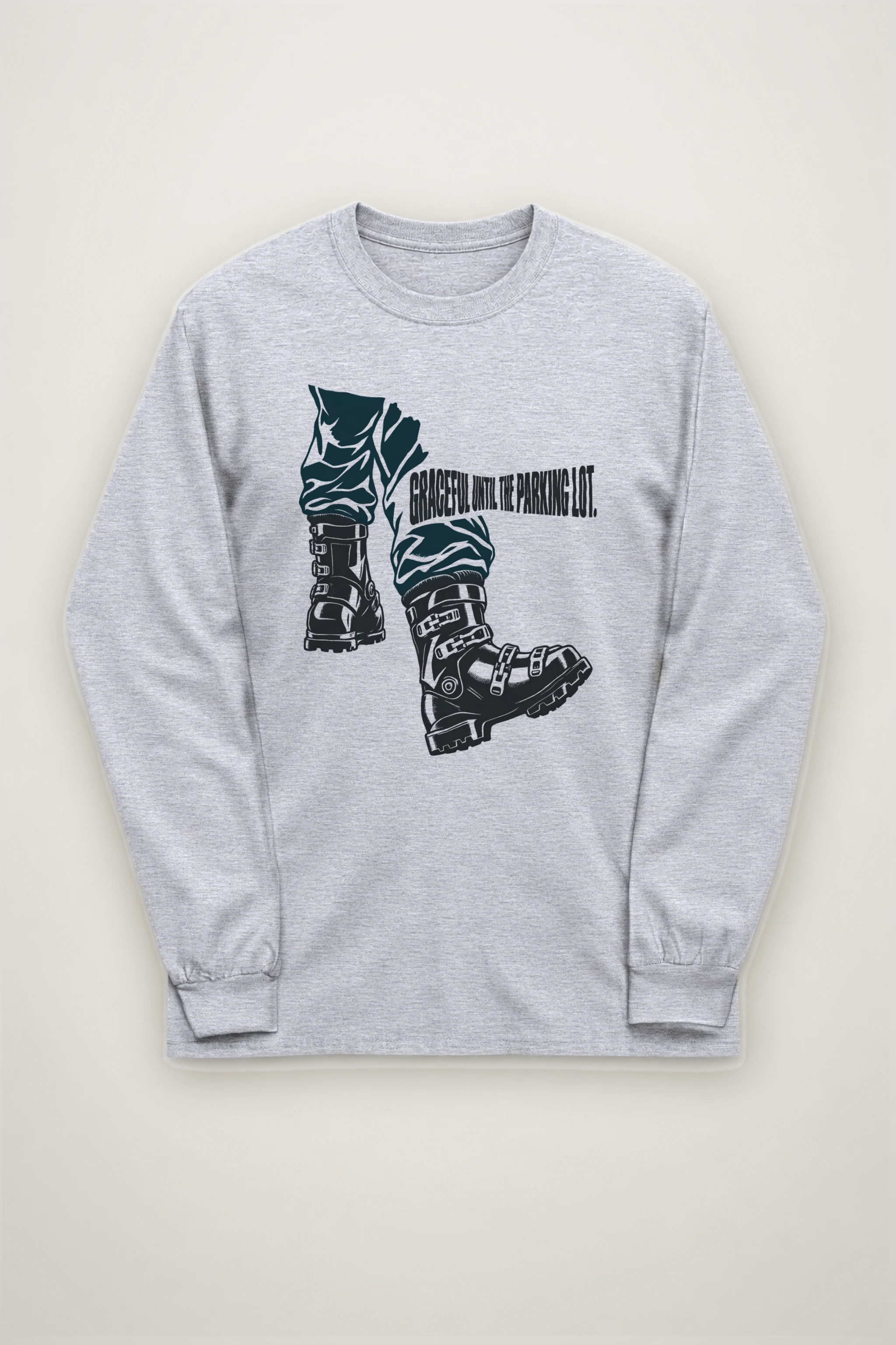 "Ski Boot Stride" Unisex Longsleeve T-shirt