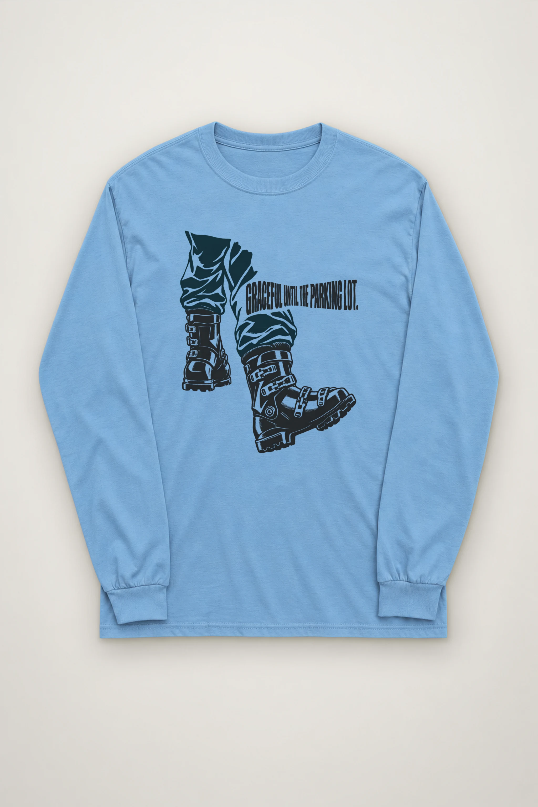"Ski Boot Stride" Unisex Longsleeve T-shirt