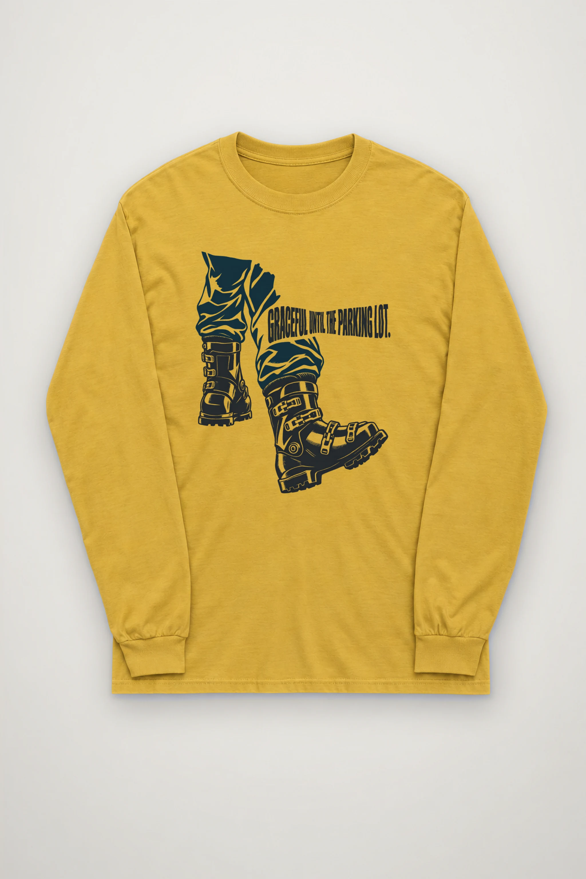 "Ski Boot Stride" Unisex Longsleeve T-shirt