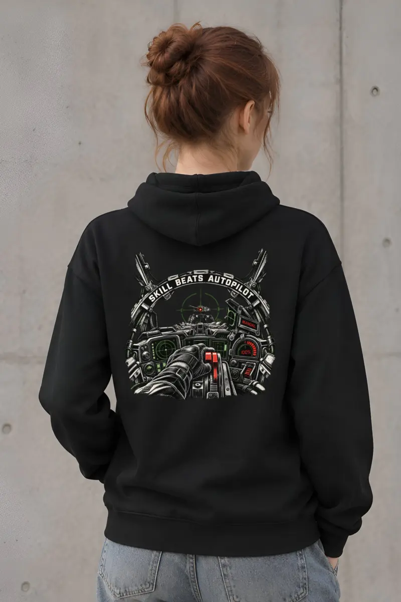 “Skill Beats Autopilot” Heavy Blend Unisex Pullover Hoodie