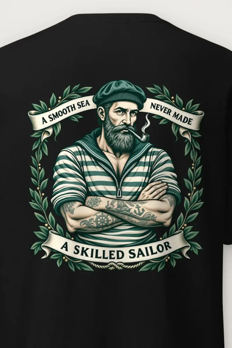 "Skilled Sailor" Heavyweight Unisex Crewneck T-shirt