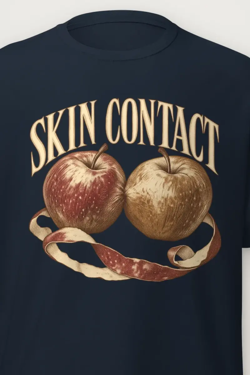 "Skin Contact" Heavyweight Unisex Crewneck T-shirt