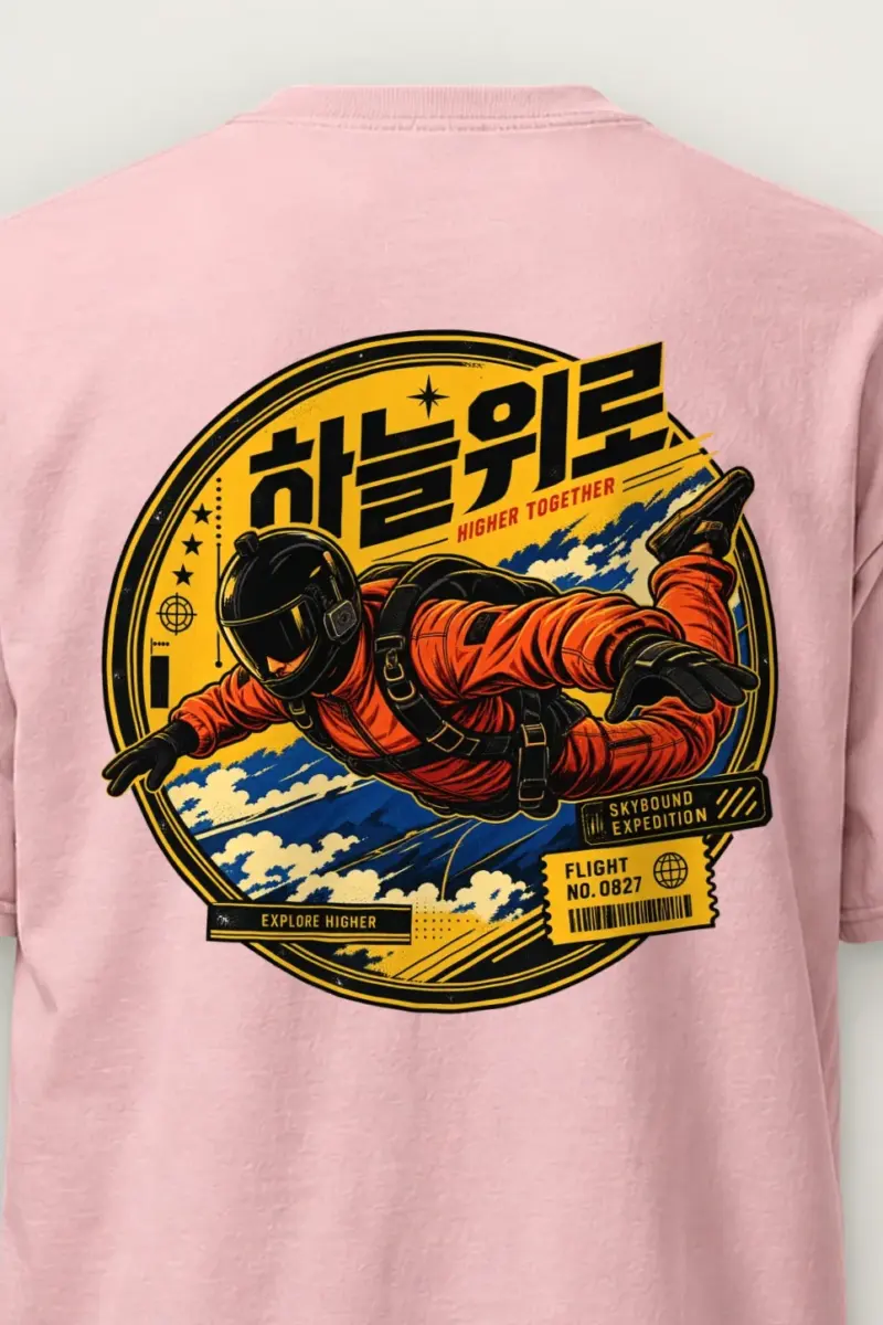 "Skybound Expedition" Heavyweight Unisex Crewneck T-shirt