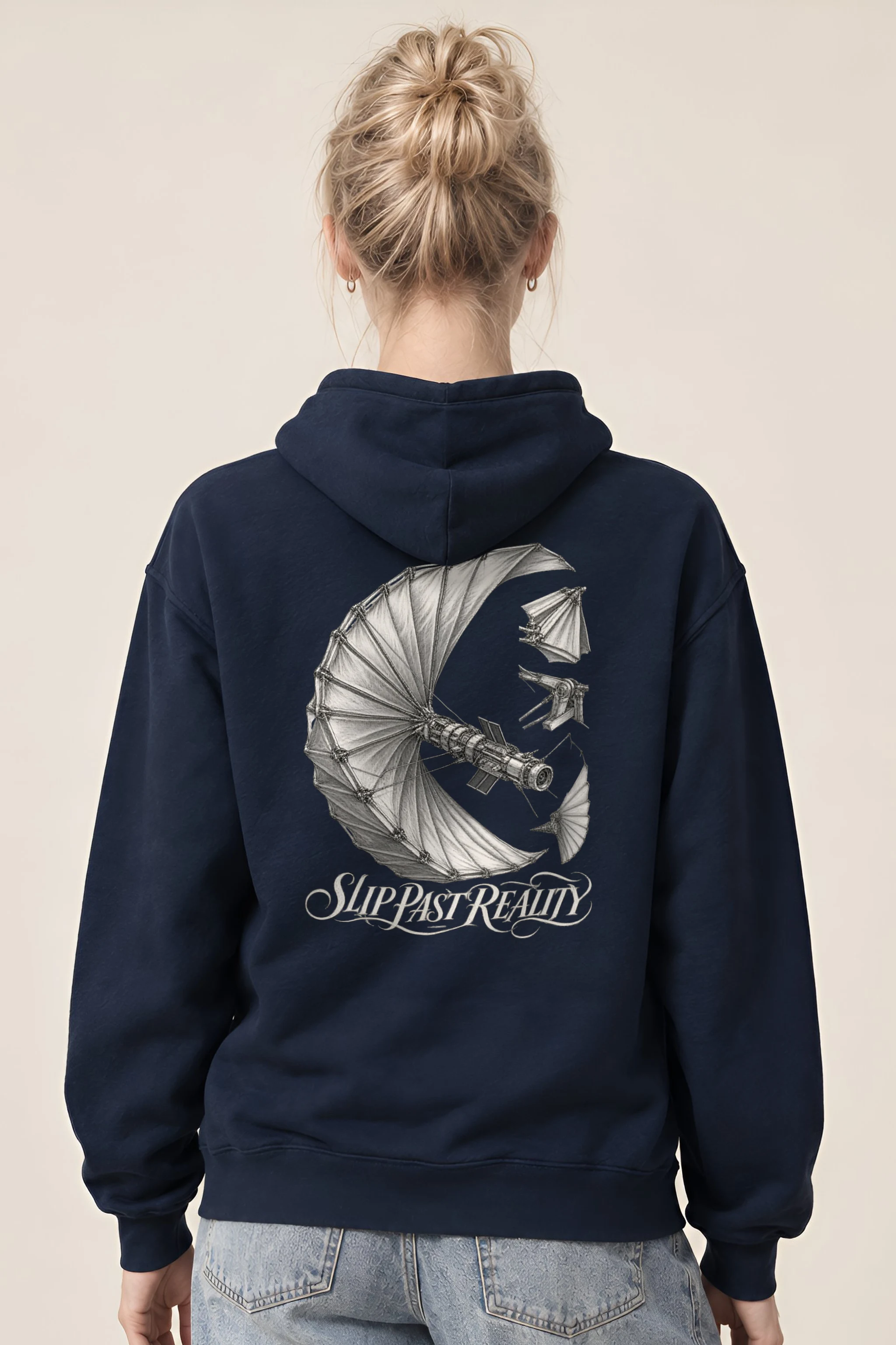 "Slip Past Reality" Heavy Blend Unisex Pullover Hoodie