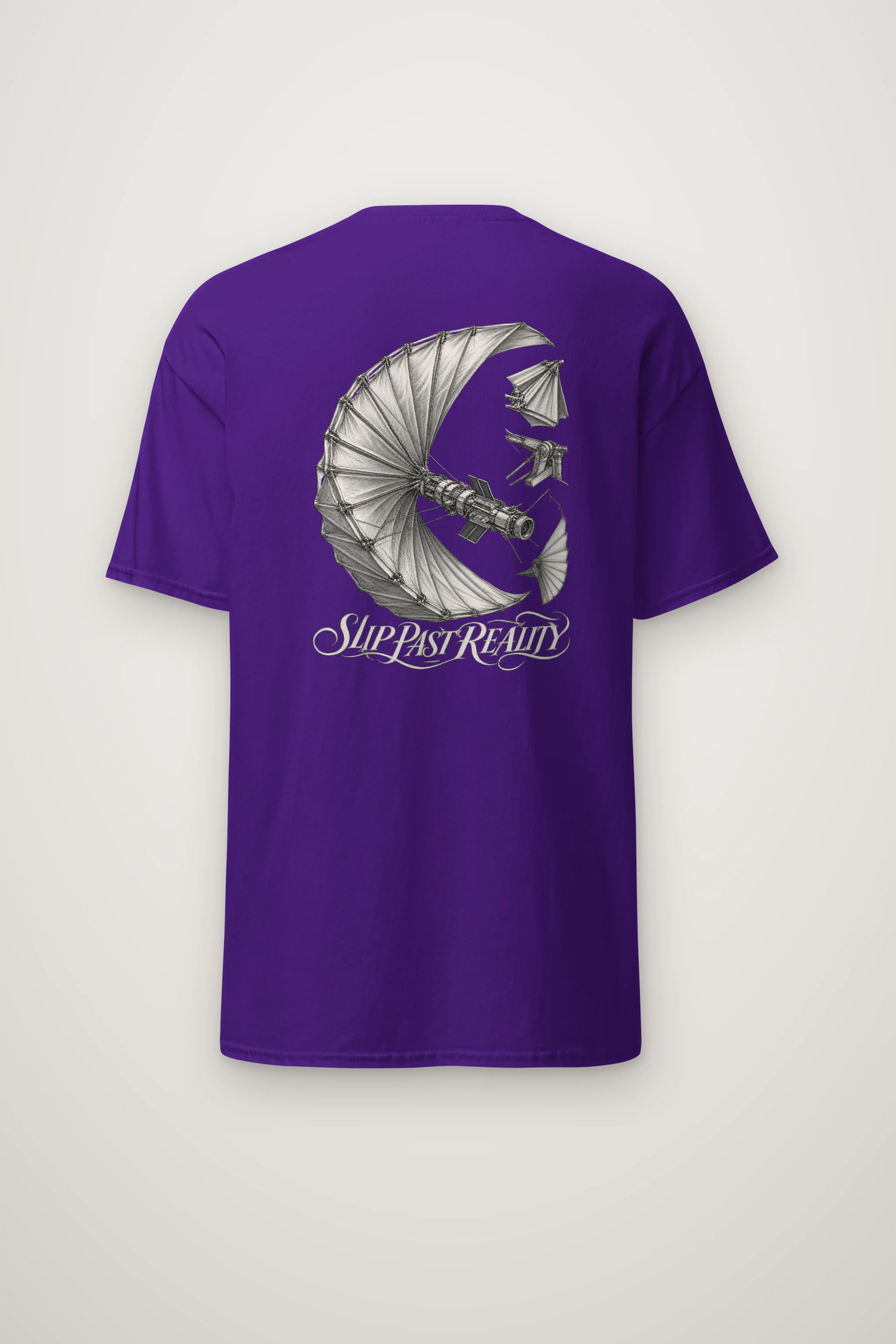 "Slip Past Reality" Heavyweight Unisex Crewneck T-shirt