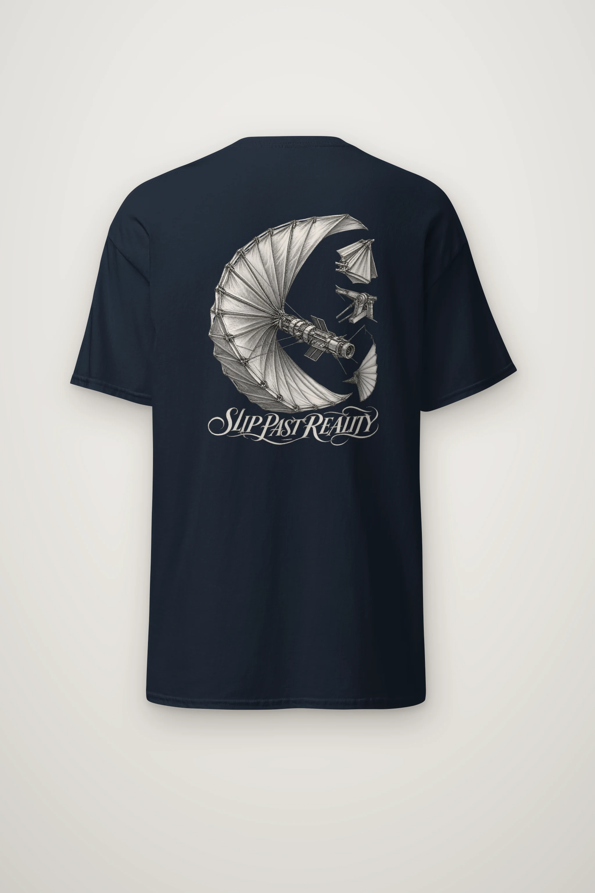 "Slip Past Reality" Heavyweight Unisex Crewneck T-shirt