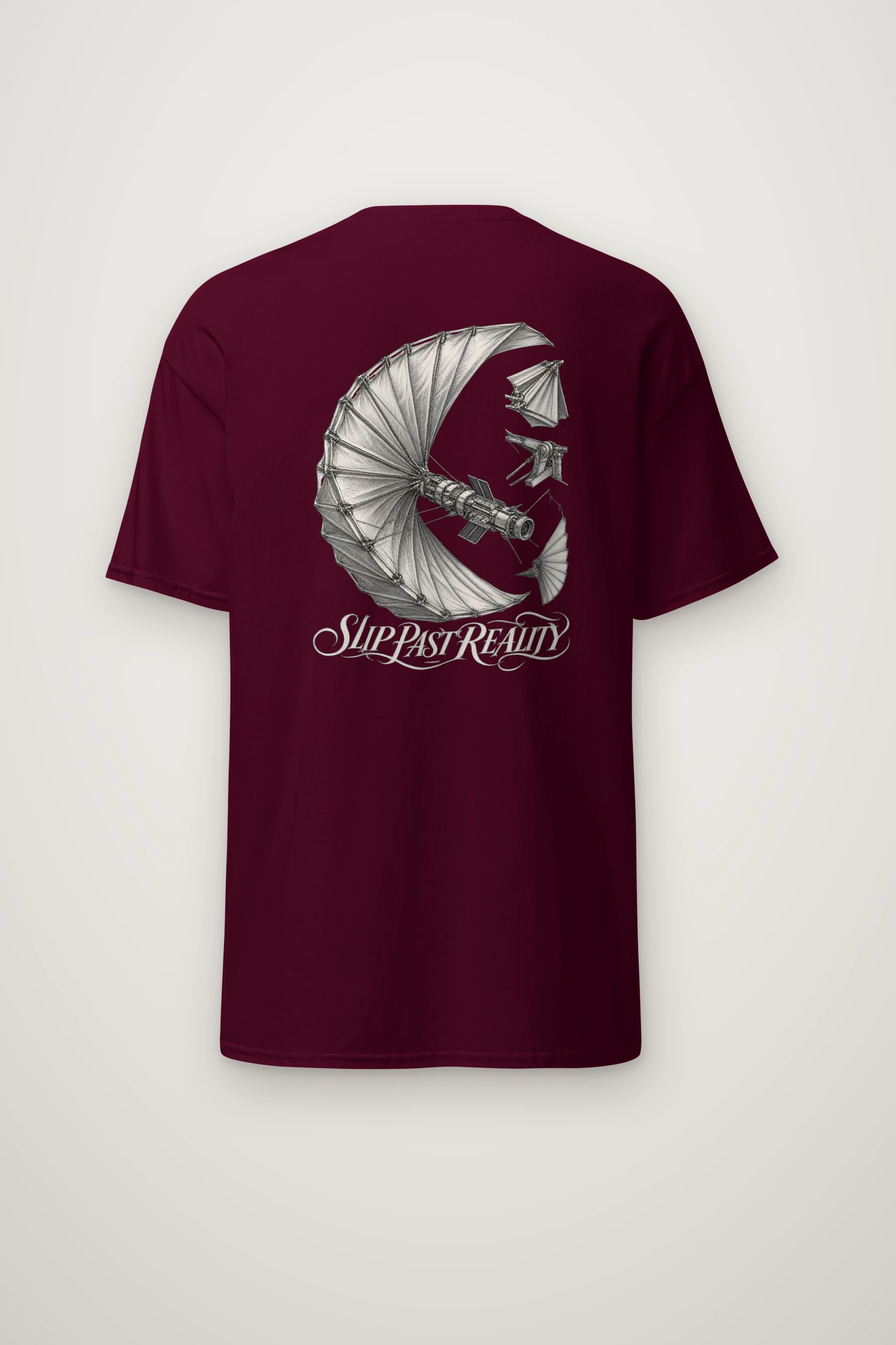 "Slip Past Reality" Heavyweight Unisex Crewneck T-shirt