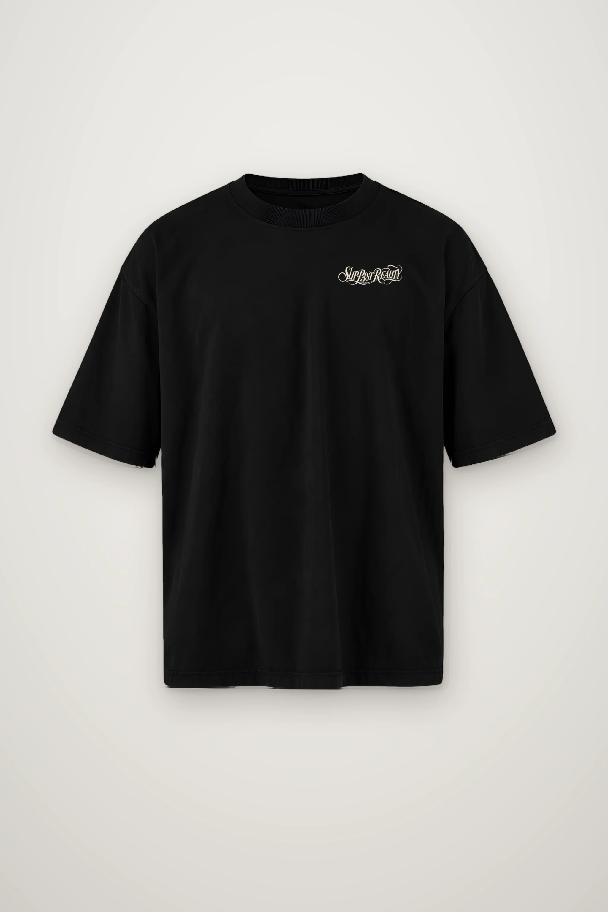 "Slip Past Reality" Men's Oversized Heavyweight Crewneck T-Shirt