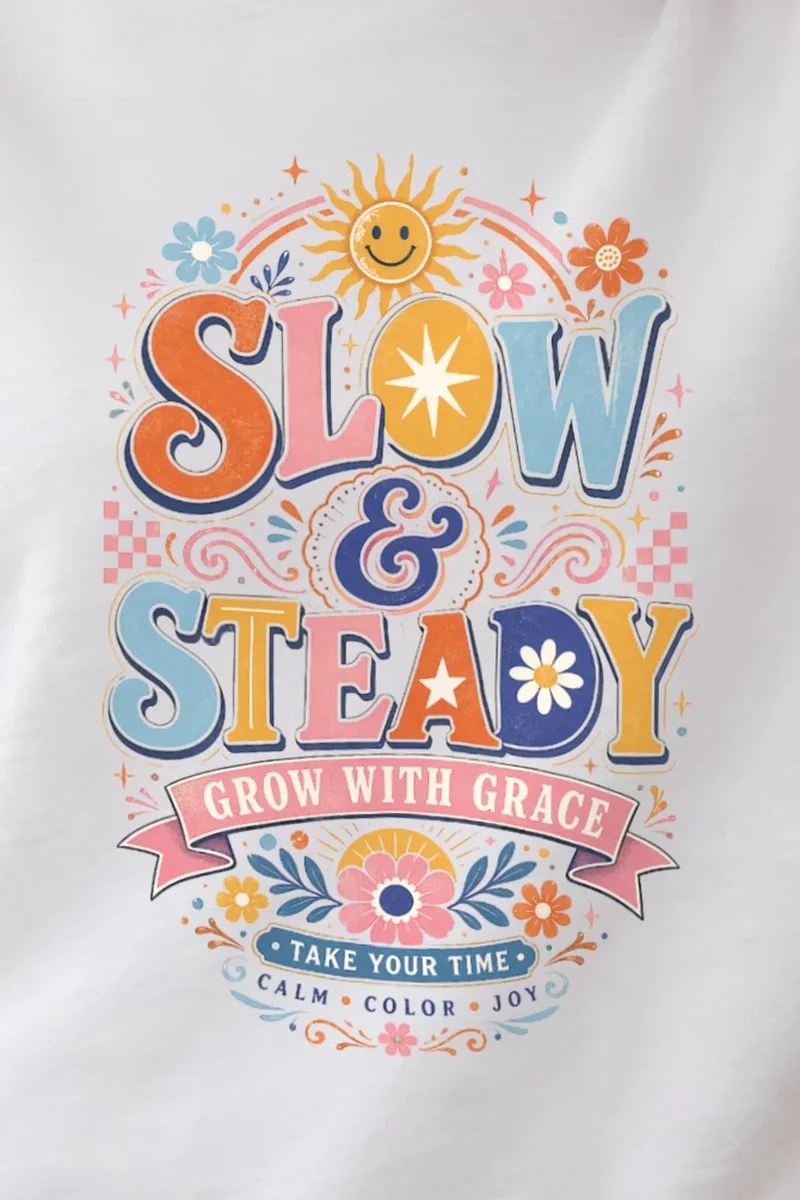 "Slow And Steady" Heavy Blend Unisex Crewneck Sweatshirt