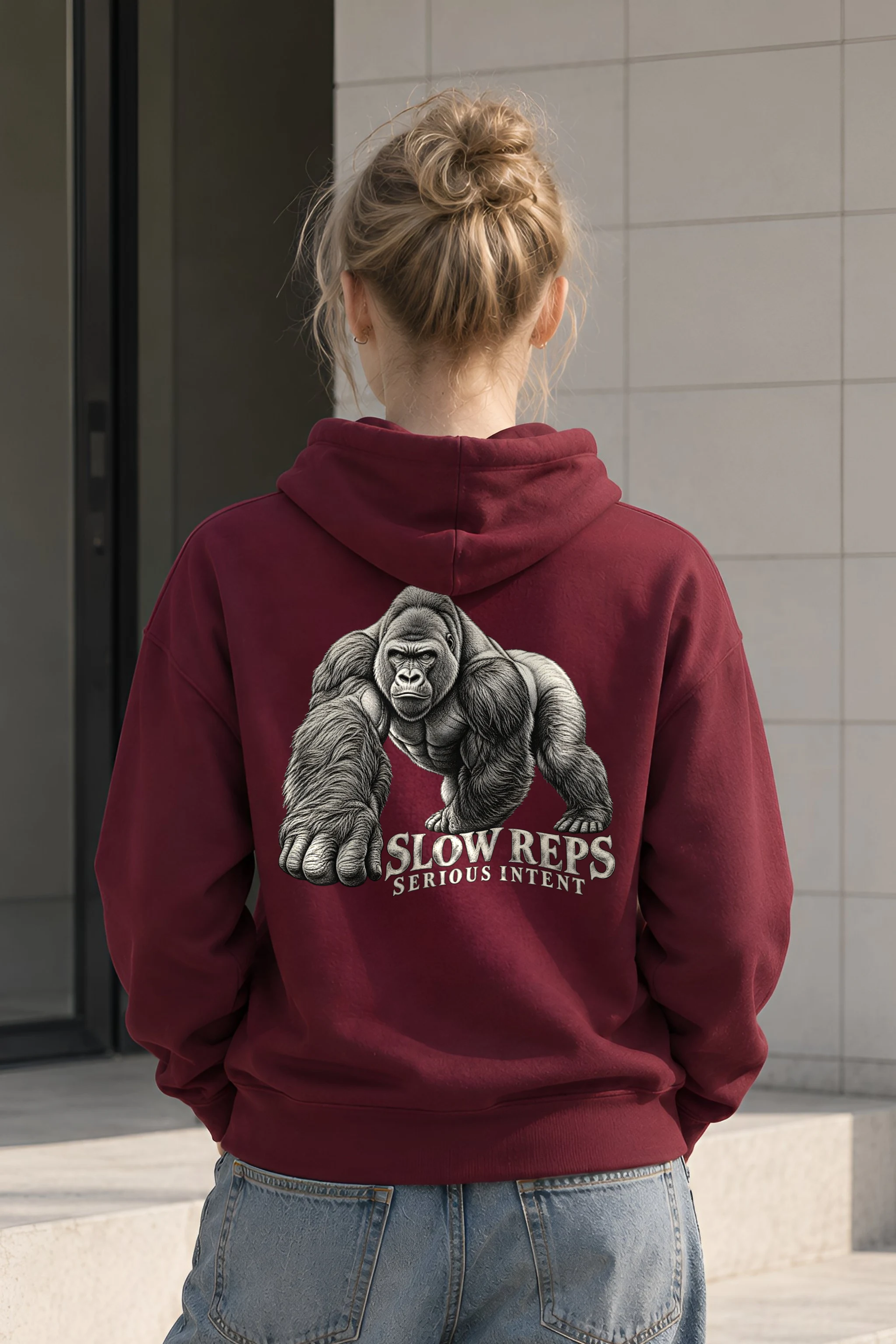 "Slow Reps Serious Intent" Heavy Blend Unisex Pullover Hoodie