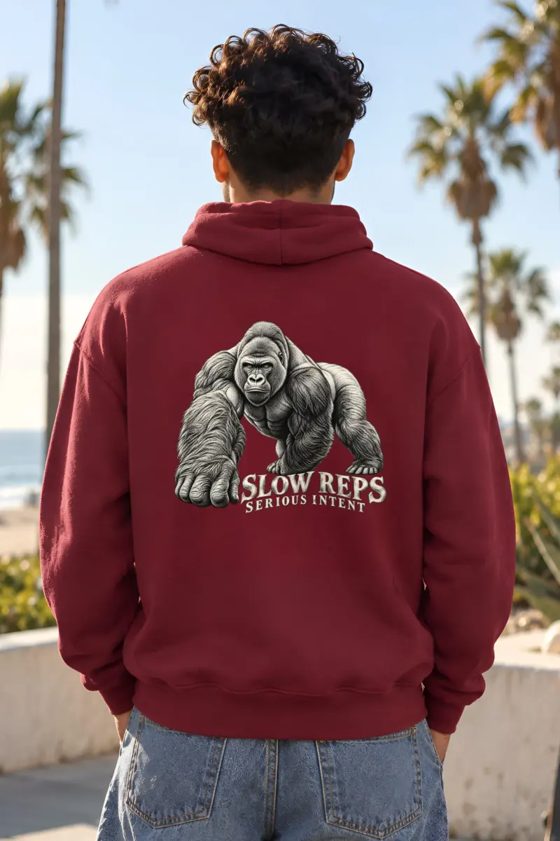 "Slow Reps Serious Intent" Heavy Blend Unisex Pullover Hoodie