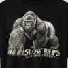 "Slow Reps Serious Intent" Men's Oversized Heavyweight Crewneck T-Shirt