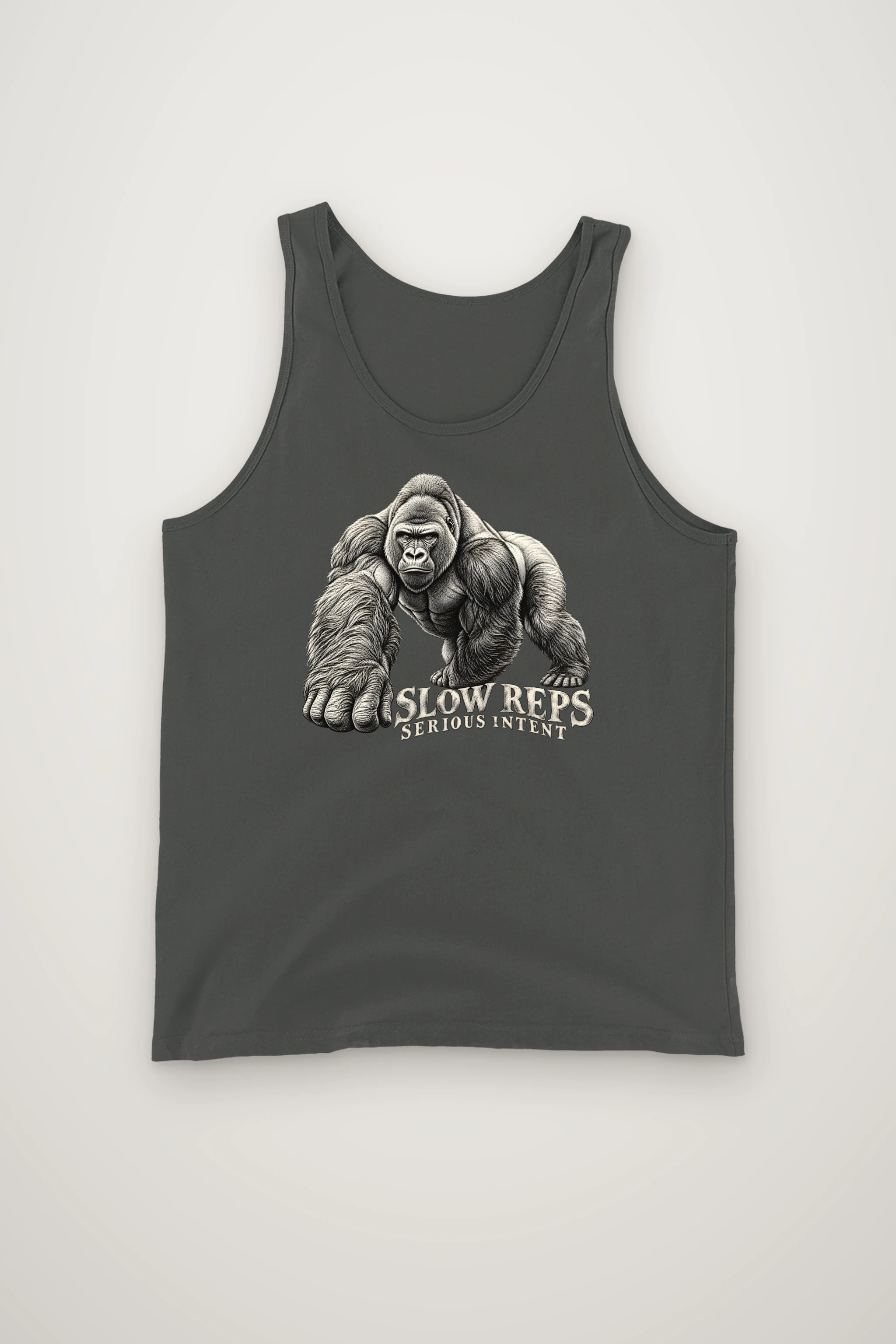 "Slow Reps Serious Intent" Unisex Jersey Tank