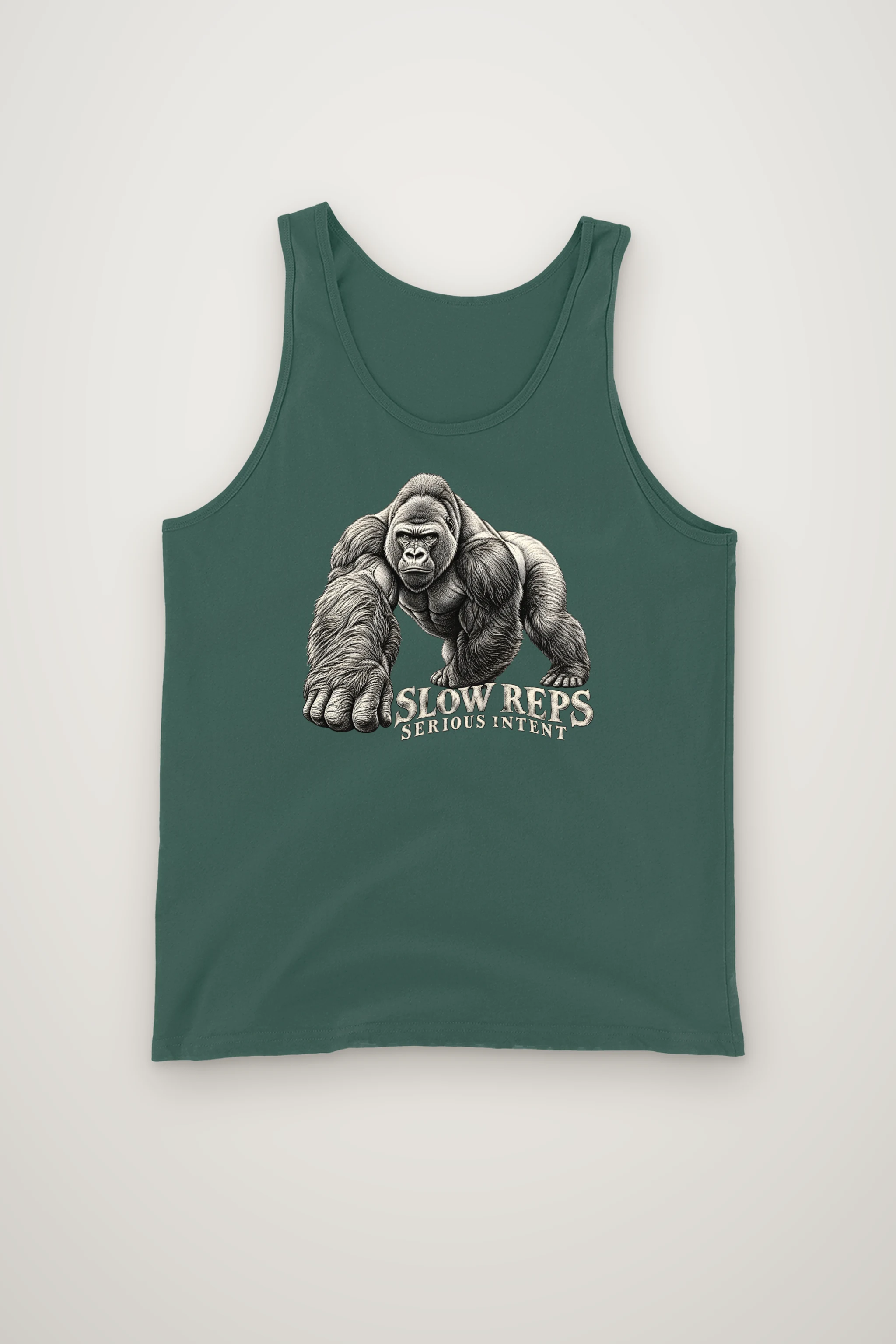 "Slow Reps Serious Intent" Unisex Jersey Tank