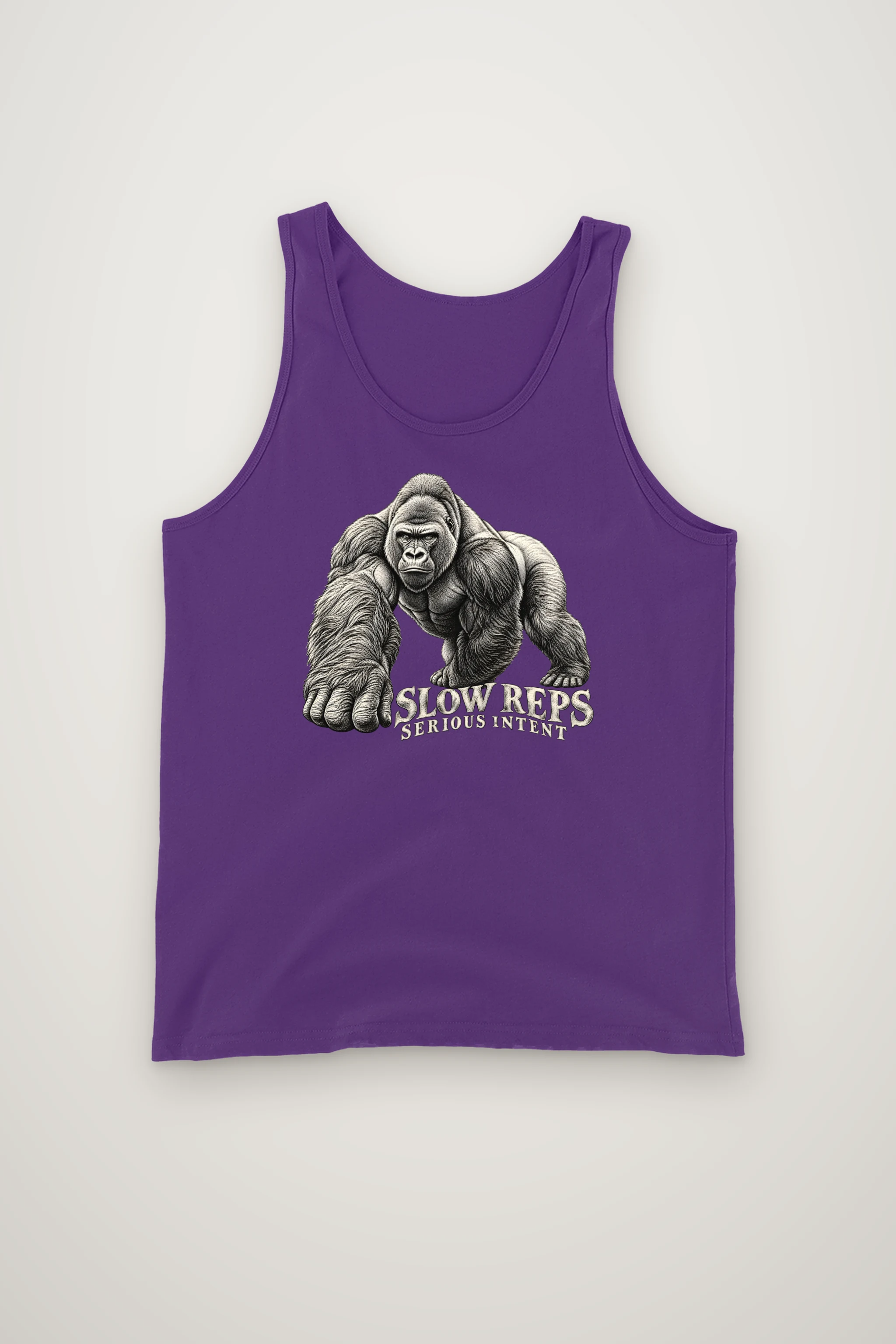 "Slow Reps Serious Intent" Unisex Jersey Tank
