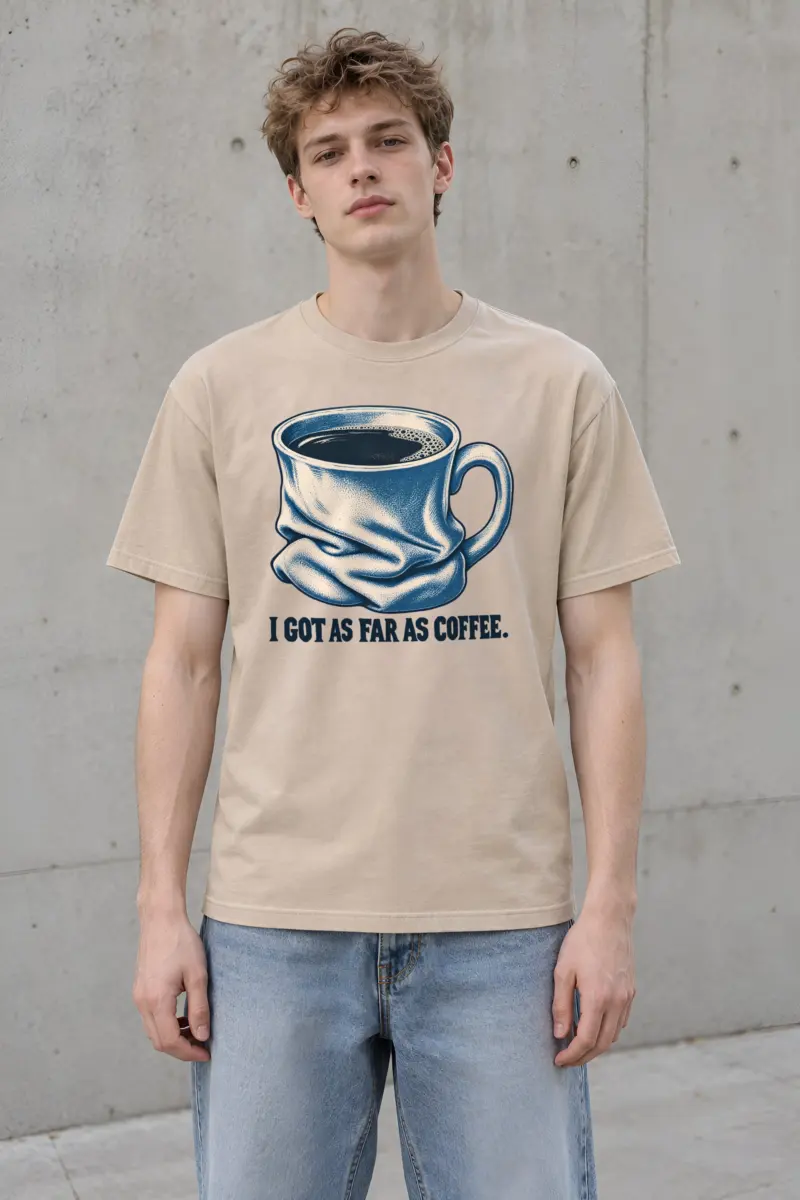 "Slumped Coffee Mug" Heavyweight Unisex Crewneck T-shirt