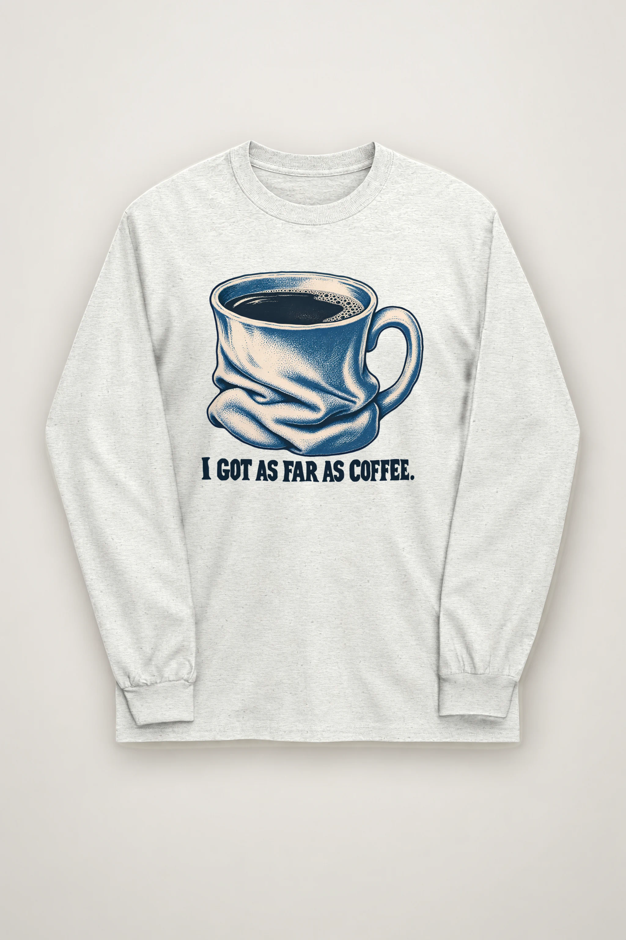 "Slumped Coffee Mug" Unisex Longsleeve T-shirt